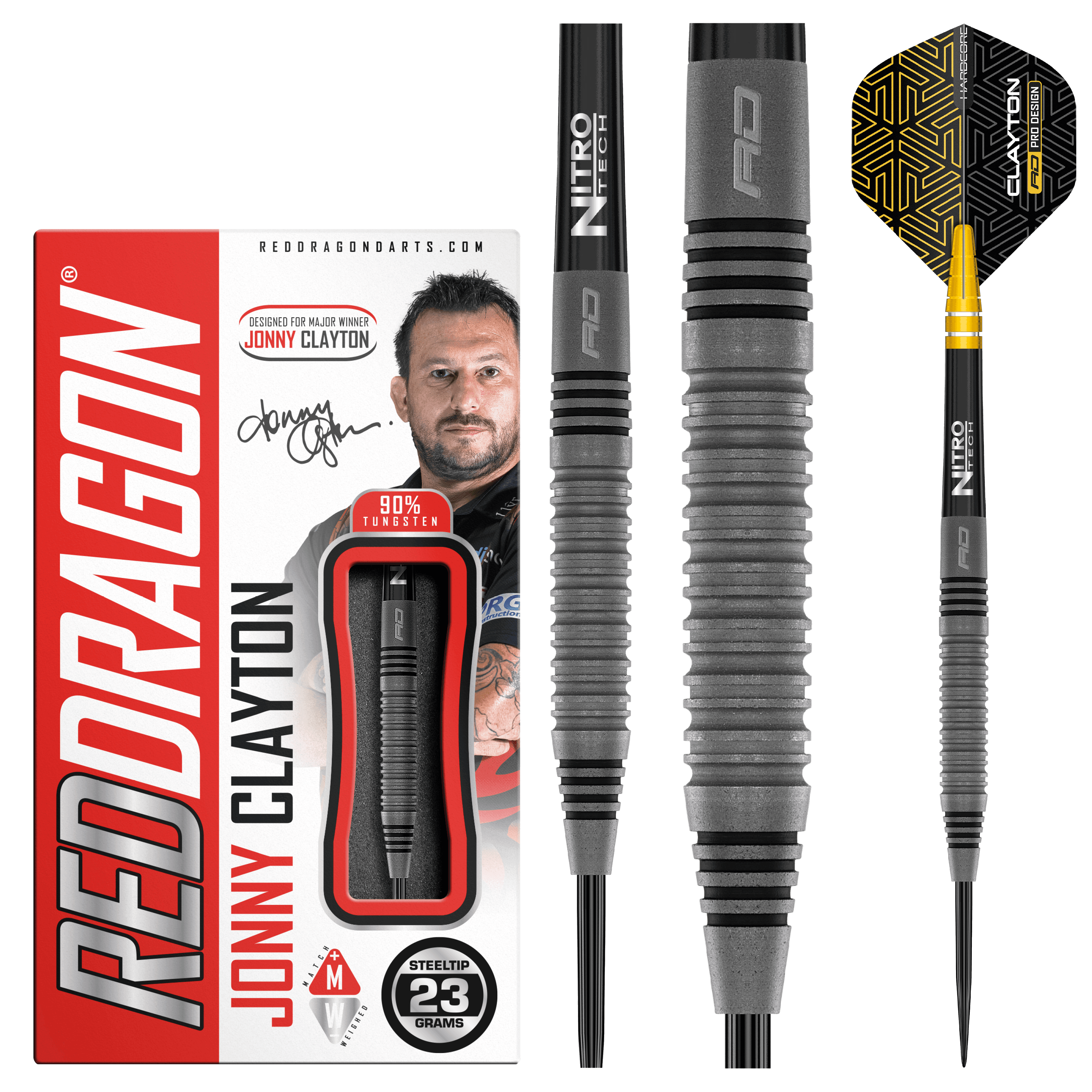 Red Dragon - Jonny Clayton Oxide Edition 90% - Steel Darts Szett - Direct Darts - 2