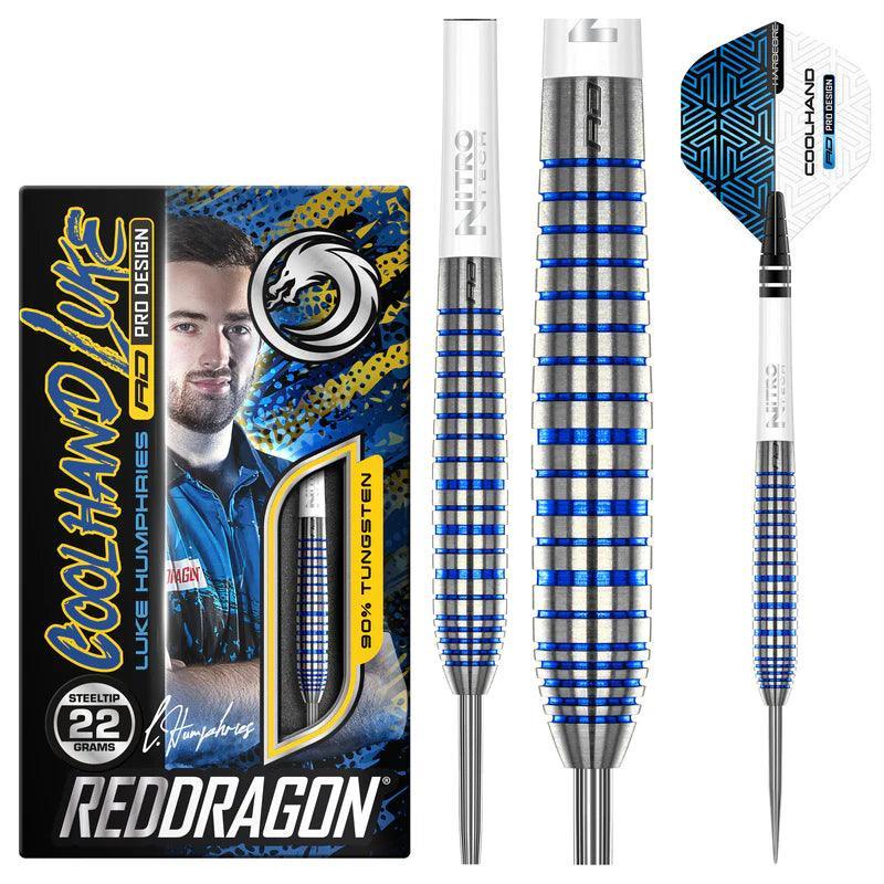 Red Dragon - Luke Humphries Tx3 Cool Blue - 90% - Steel Darts Szett - Direct Darts - 2