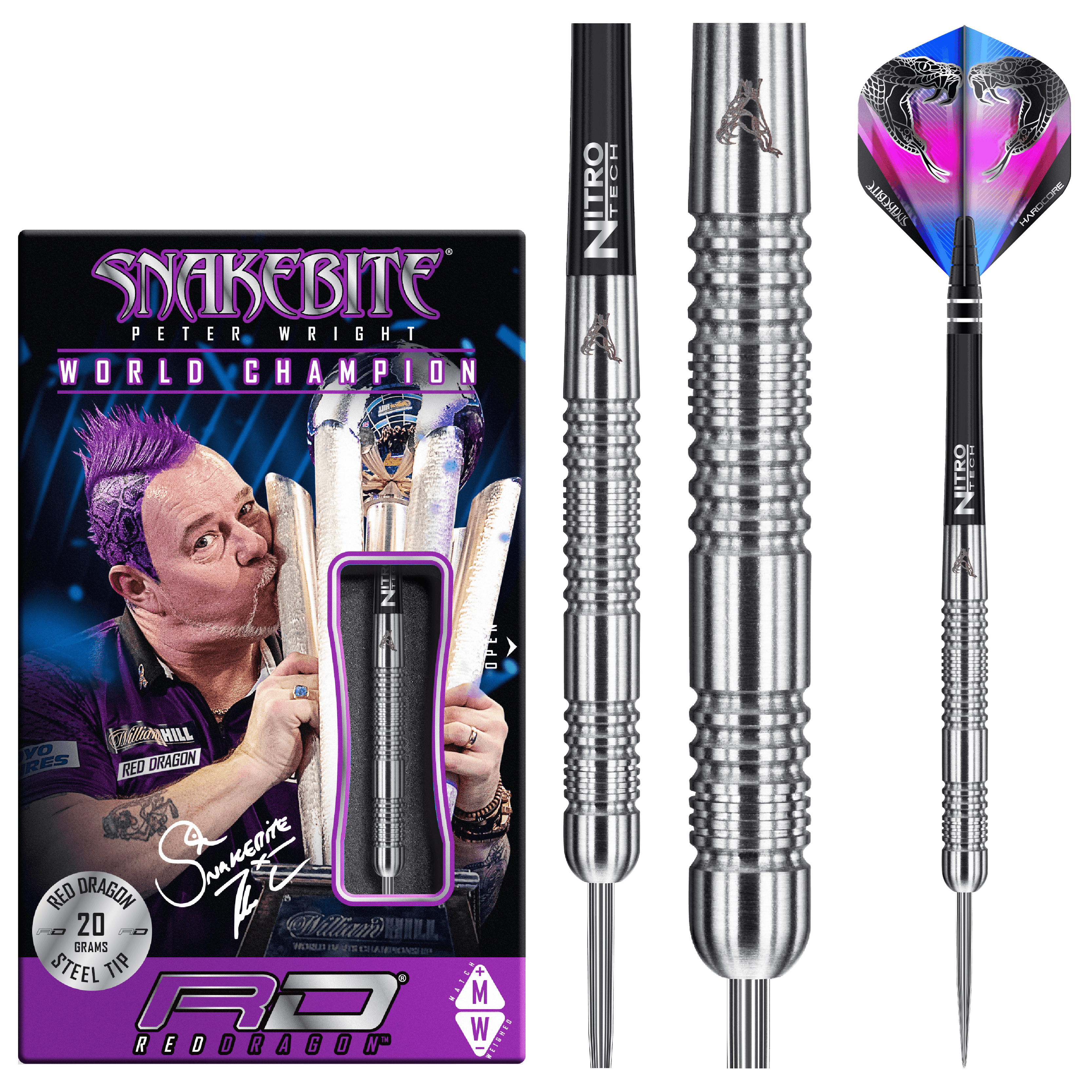 Red Dragon - Peter Wright Euro 11 90% - Steel Darts Szett - Direct Darts - 2