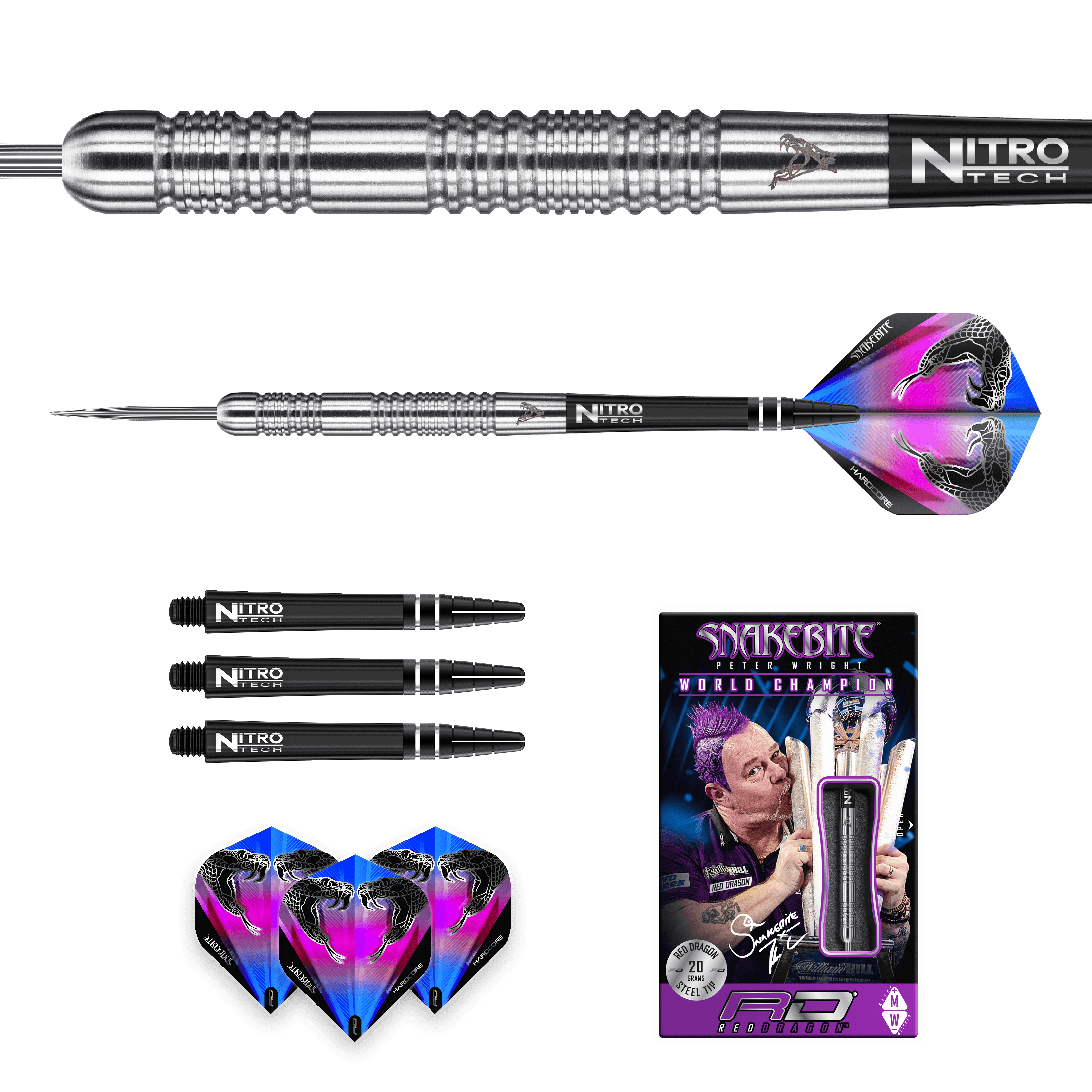 Red Dragon - Peter Wright Euro 11 90% - Steel Darts Szett - Direct Darts - 5