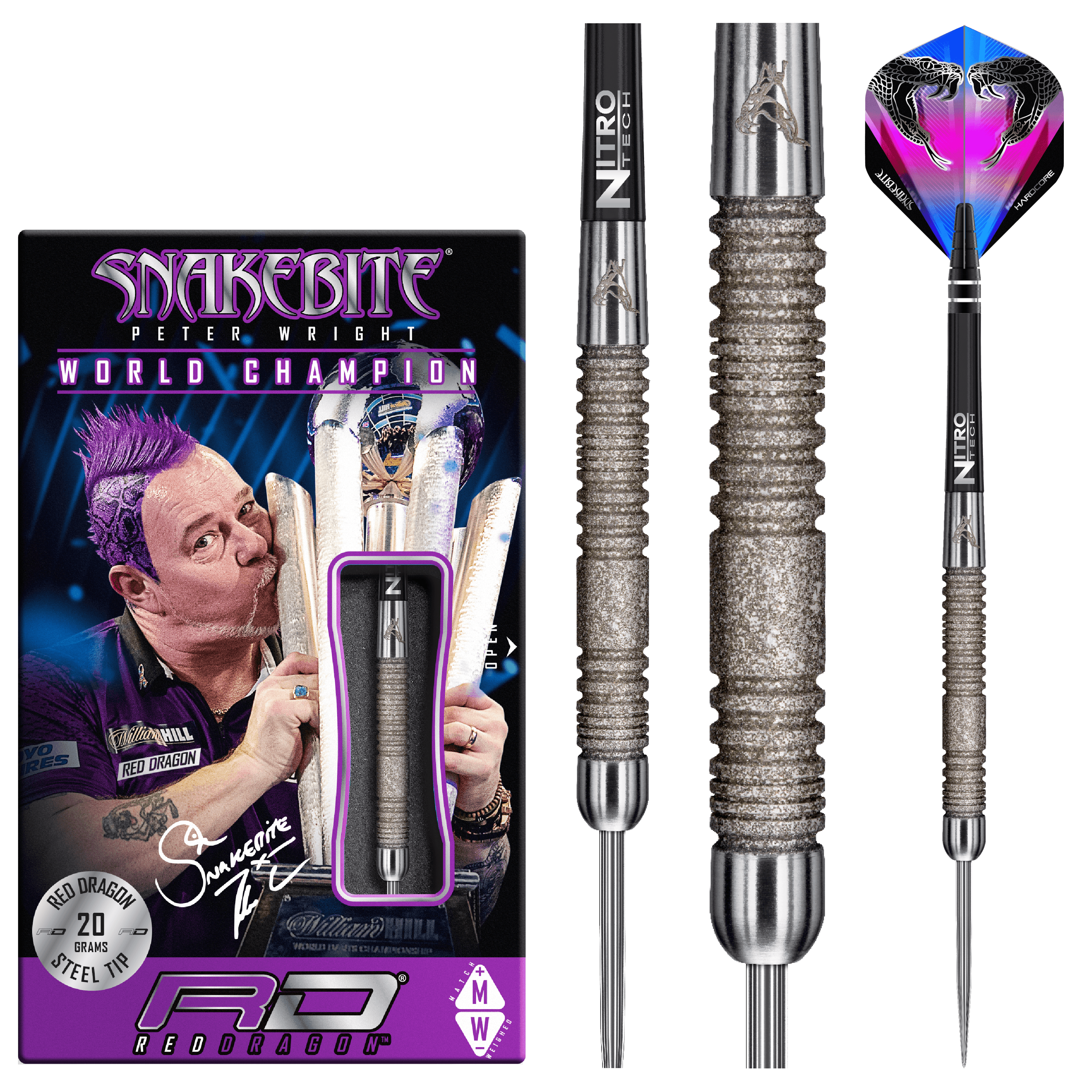 Red Dragon - Peter Wright Euro 11 Element 90% - Steel Darts Szett - Direct Darts - 2
