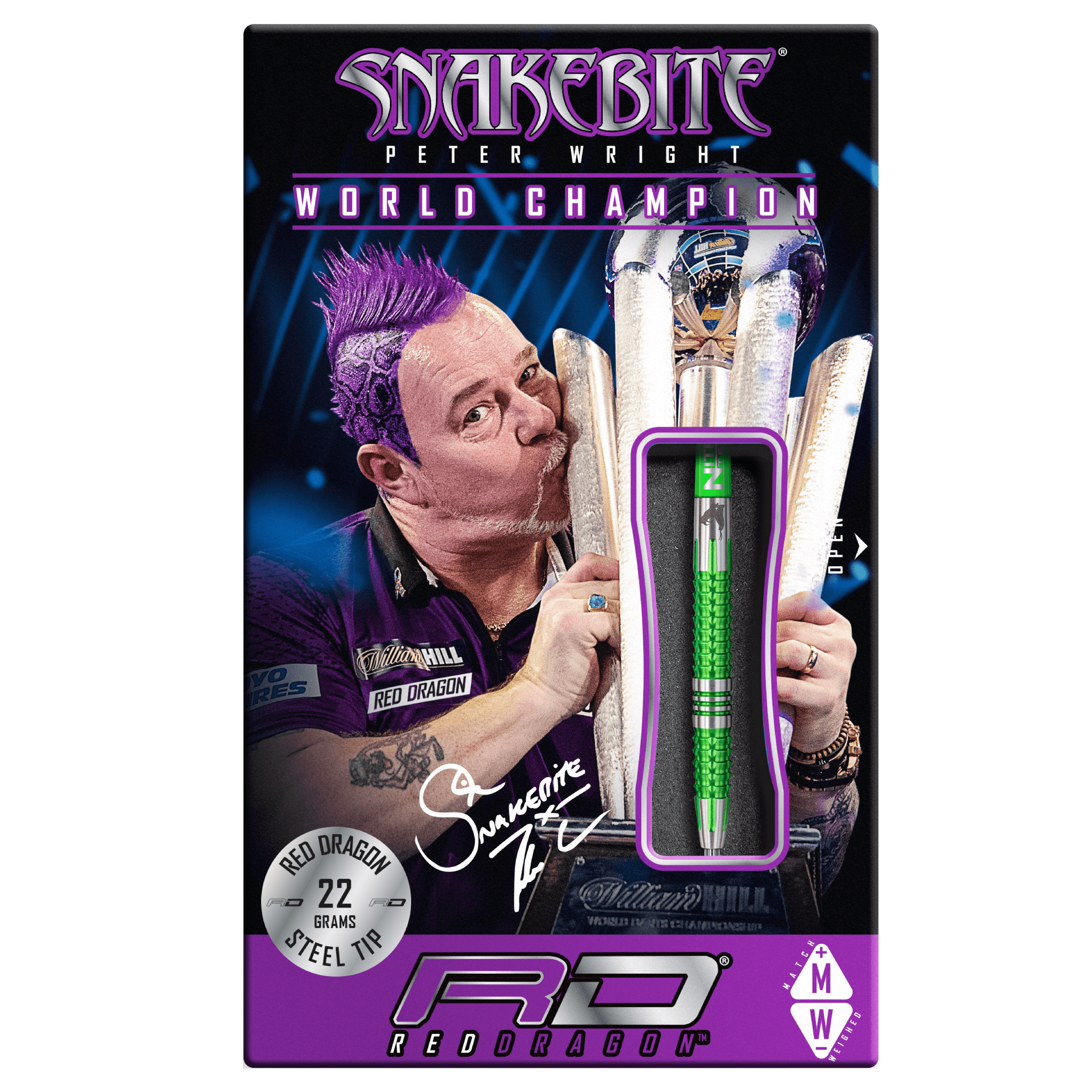 Red Dragon - Peter Wright Mamba 2 90% - Steel Darts Szett - Direct Darts - 4