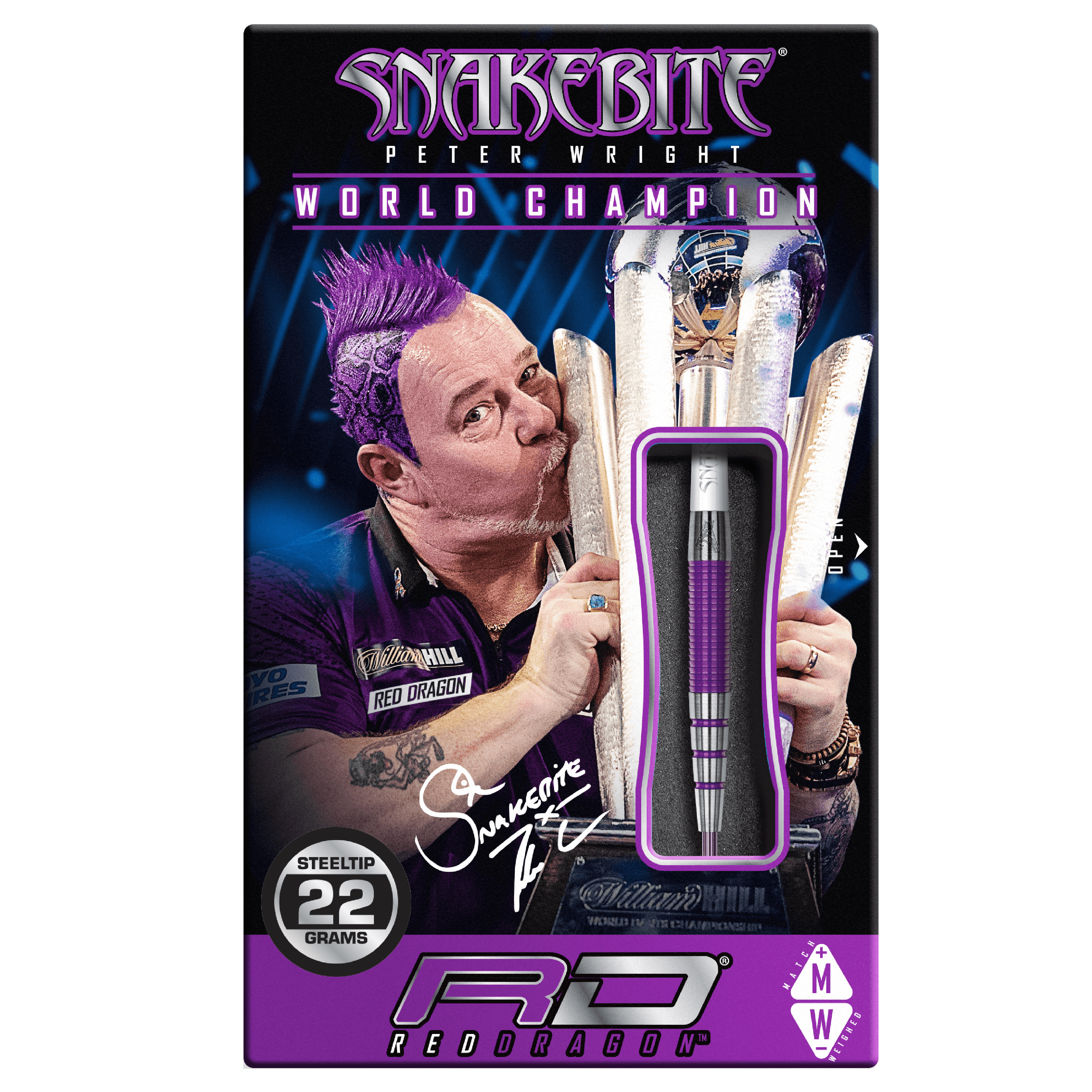 Red Dragon - Peter Wright - Pl15 Medusa 90% - Steel Darts Szett - Direct Darts - 4