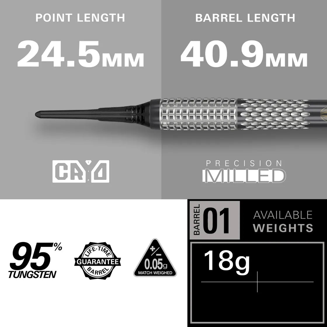 Target - Stephen Bunting G5 Void - 95% - Soft Darts Nyíl Szett - Direct Darts - 3