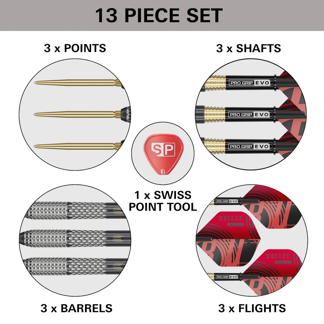Target - Stephen Bunting G5 - Void - 95% - Steel Darts Szett - Direct Darts - 5