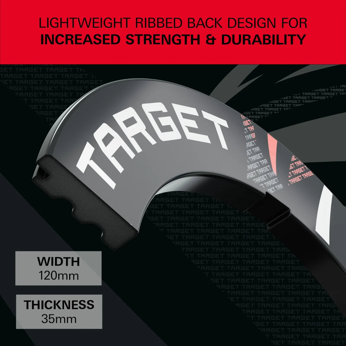 Target - Black Patterned Notched - Darts Falvédő - Direct Darts - 7