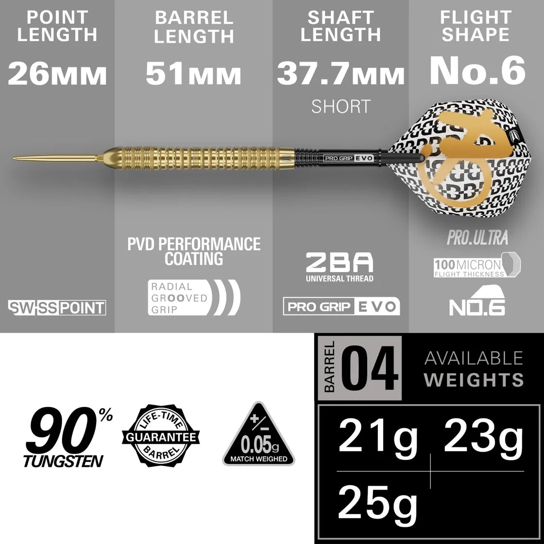 Target - Bolide Envy 04 - 90% - Steel Darts Szett - Direct Darts - 2