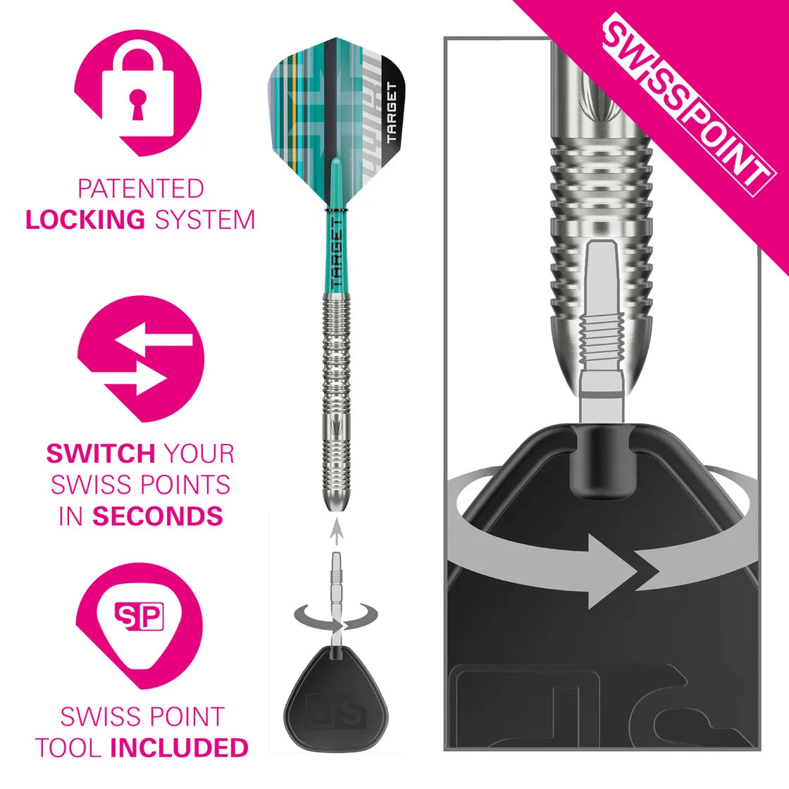 Target - Hydro 01 - 90% - Darts Nyíl Szett - Direct Darts - 4