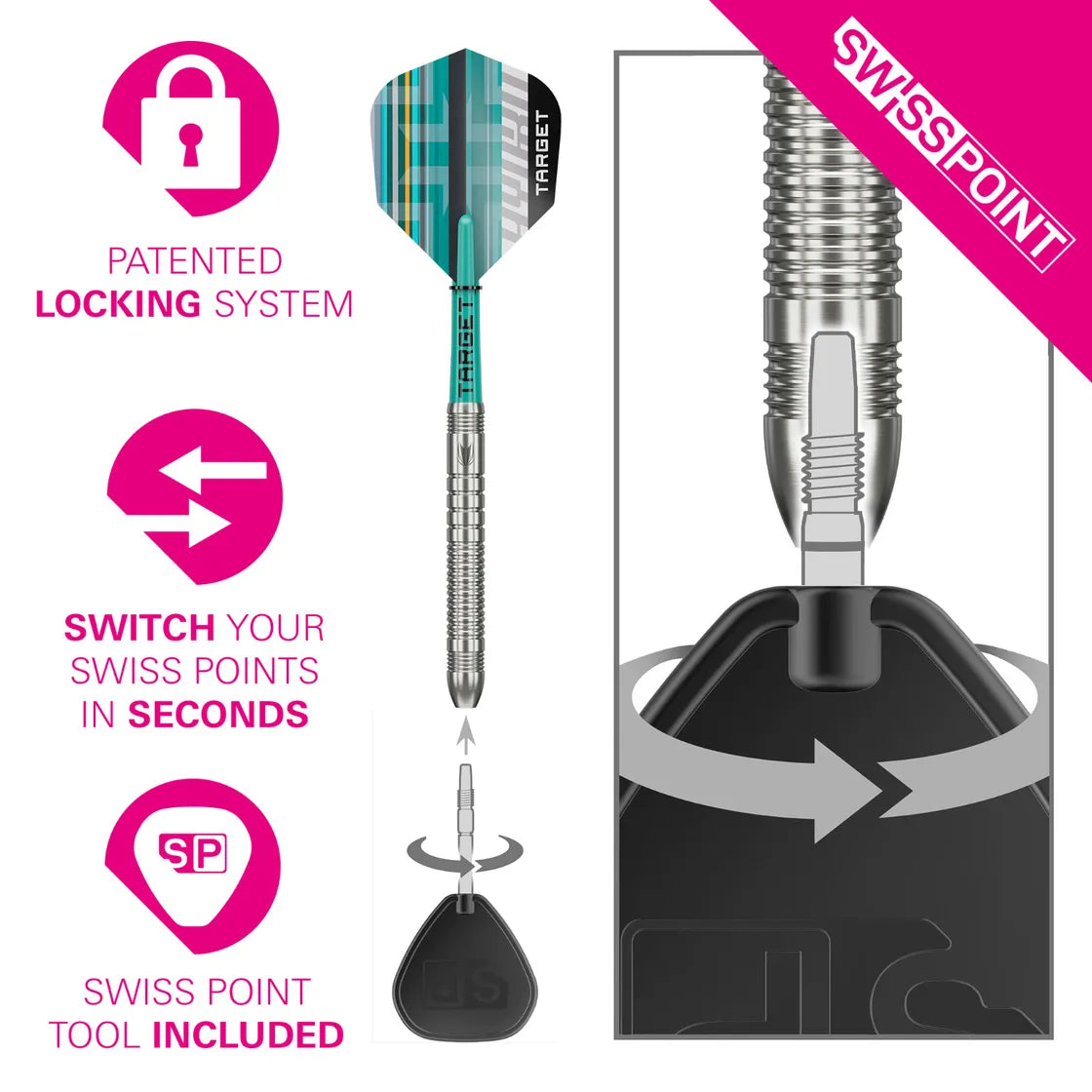 Target - Hydro 03 - 90% - Darts Nyíl Szett - Direct Darts - 4