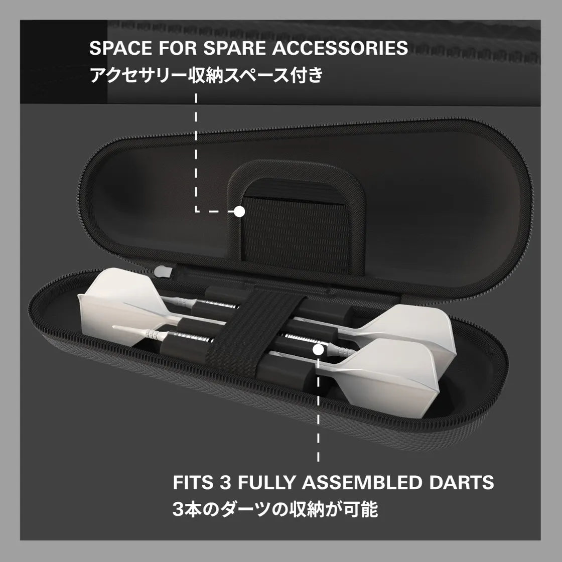 Target Japan - Takoma - Shell - Szürke - Darts Tok - Direct Darts - 3