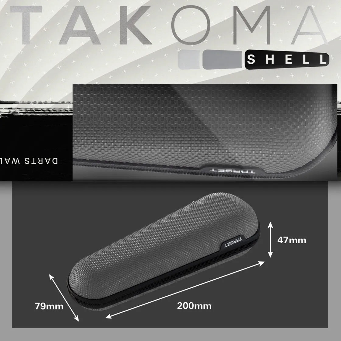 Target Japan - Takoma - Shell - Szürke - Darts Tok - Direct Darts - 5