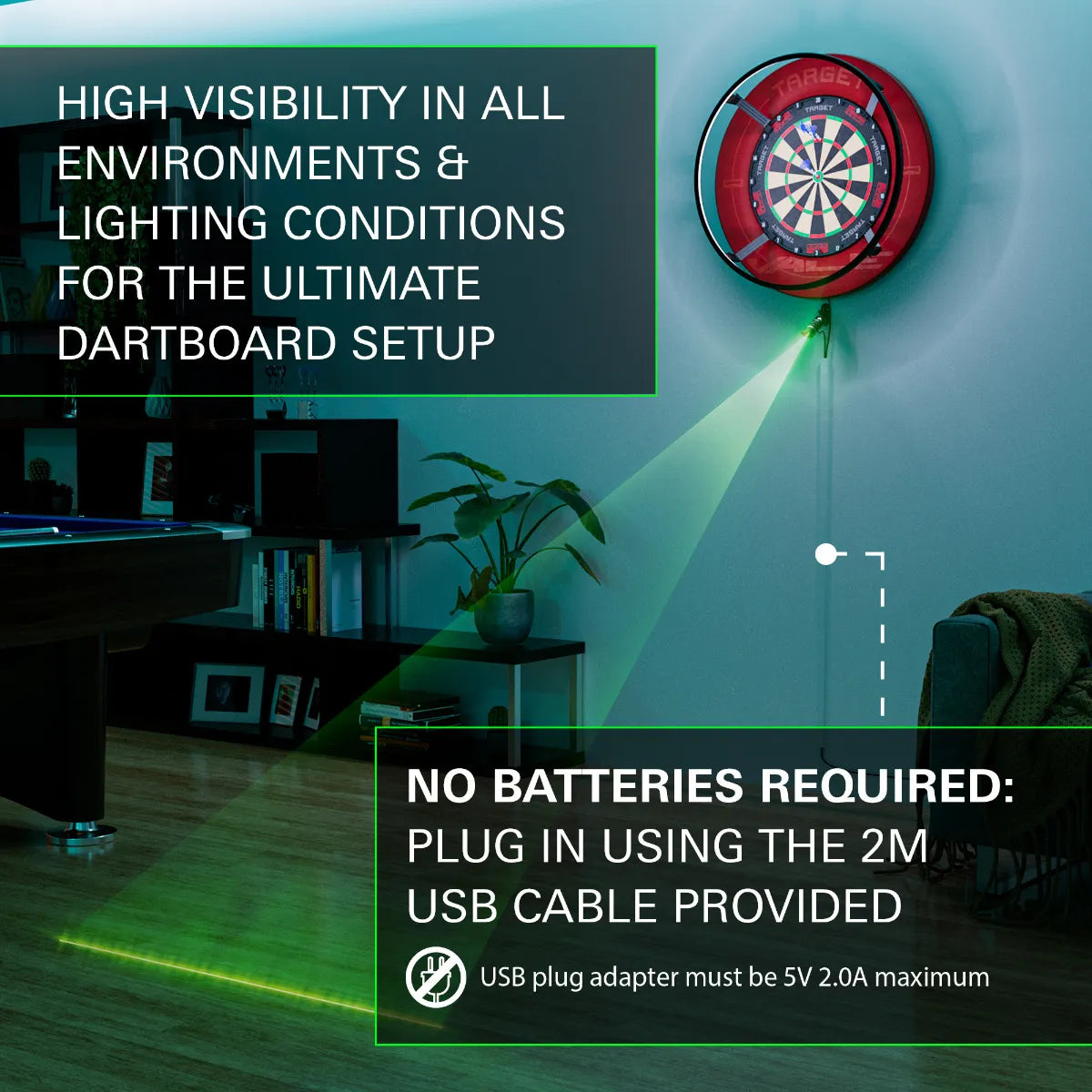 Target Laser Dobovonal - Direct Darts - 3