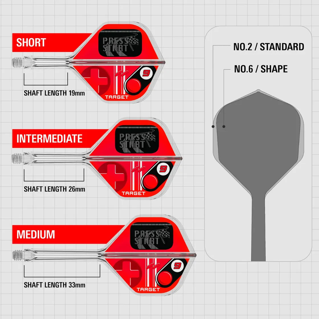 Target - K-Flex - Press Start - No2 - Darts Toll/Szár - Direct Darts - 3