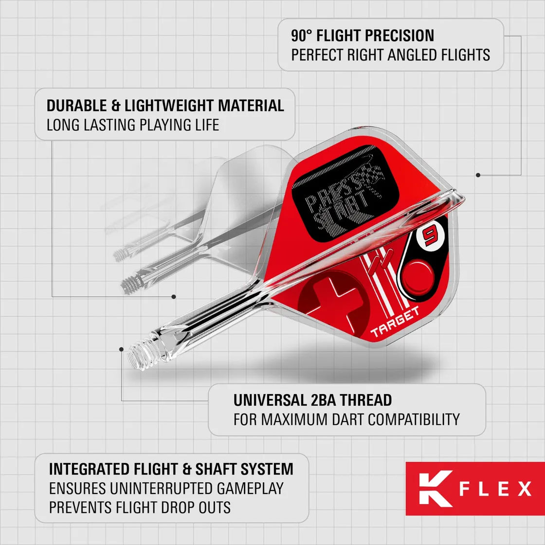 Target - K-Flex - Press Start - No2 - Darts Toll/Szár - Direct Darts - 5