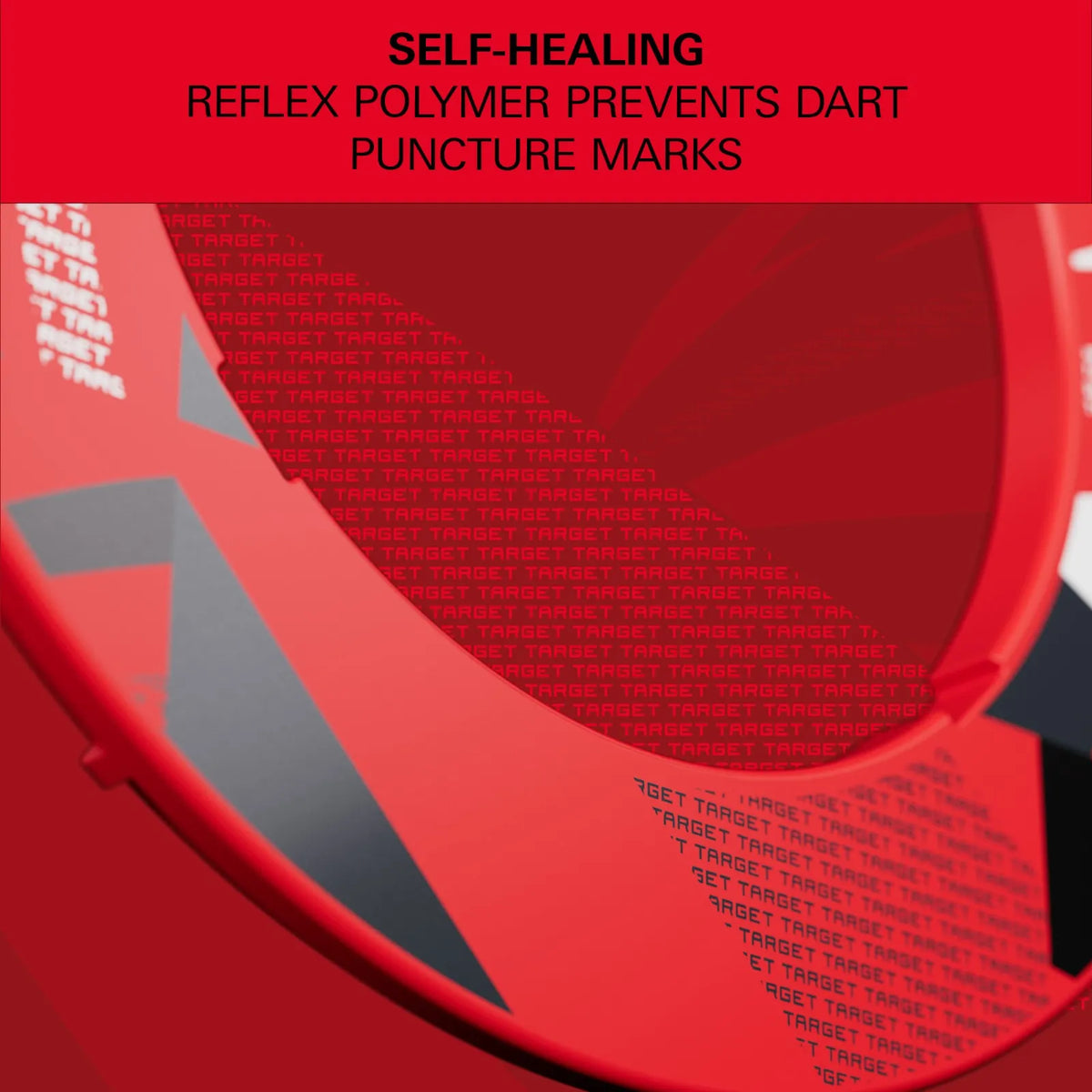 Target - Red Patterned Notched - Darts Falvédő - Direct Darts - 3