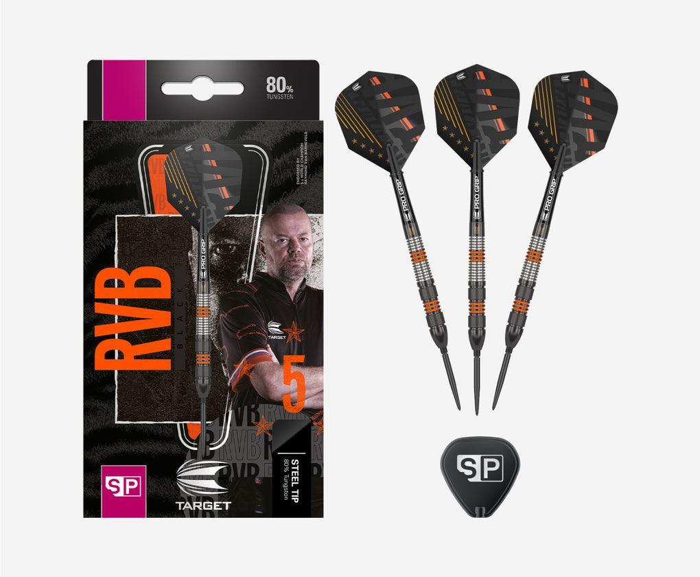 Target - Raymond Van Barneveld Fekete 80% - Steel Nyíl Szett - Direct Darts - 2
