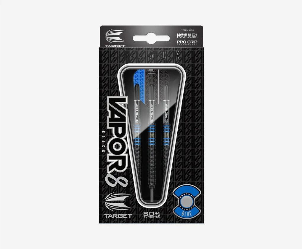 Target - Vapor8 Fekete & Kék 80% - Steel Nyíl Szett - Direct Darts - 2