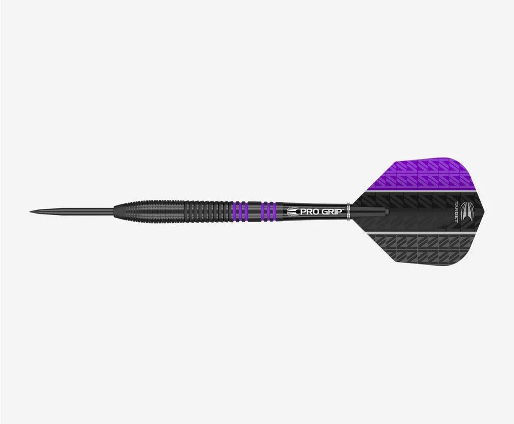 Target - Vapor8 Fekete & Lila 80% - Steel Nyíl Szett - Direct Darts - 2