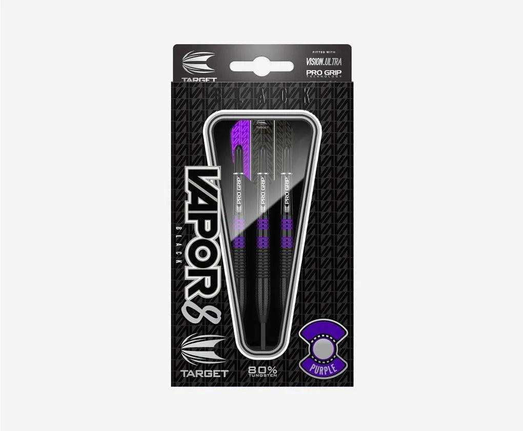 Target - Vapor8 Fekete & Lila 80% - Steel Nyíl Szett - Direct Darts - 3