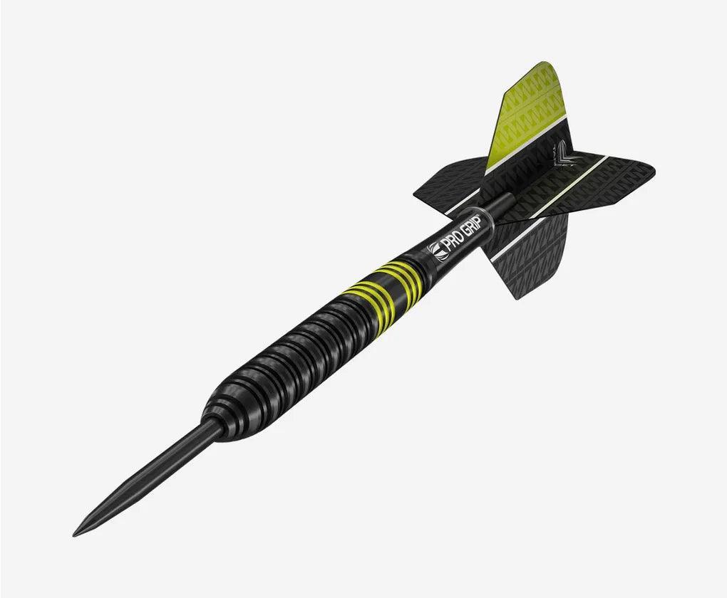 Target - Vapor8 Fekete & Sárga 80% - Steel Nyíl Szett - Direct Darts - 1