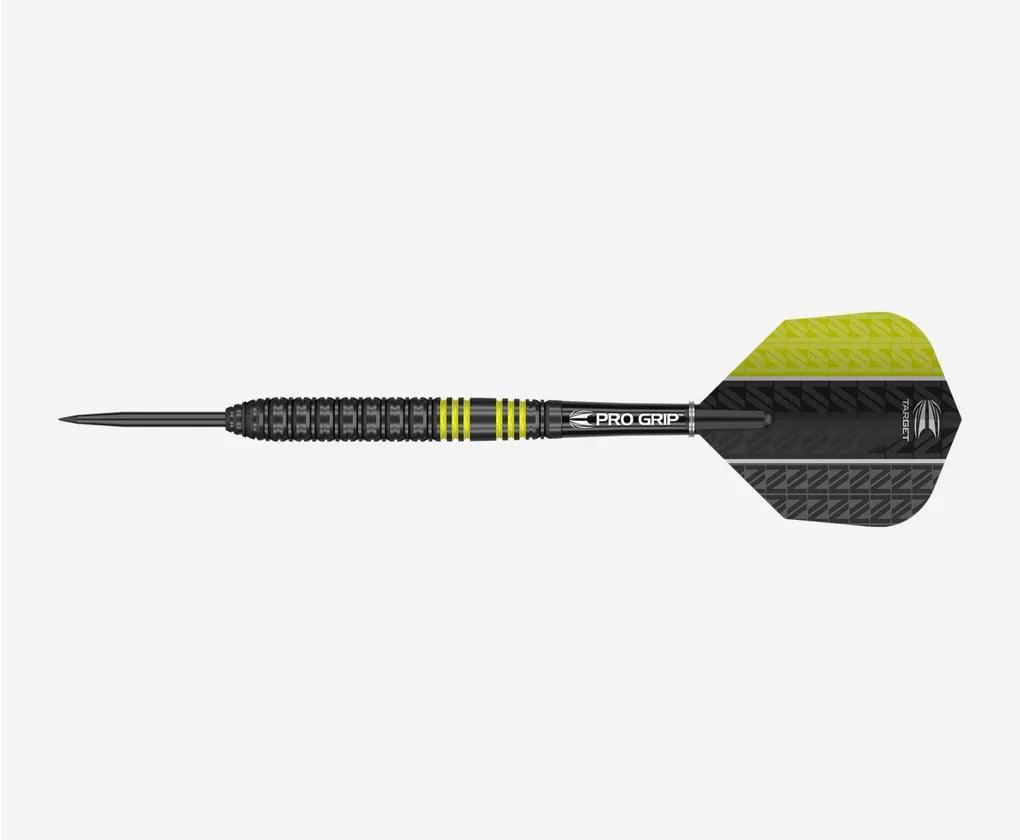 Target - Vapor8 Fekete & Sárga 80% - Steel Nyíl Szett - Direct Darts - 2