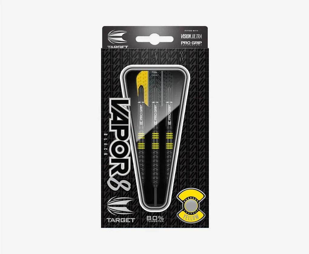 Target - Vapor8 Fekete & Sárga 80% - Steel Nyíl Szett - Direct Darts - 3