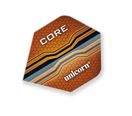 Unicorn - Core Plus Core Narancssárga - 75 Mikron - Dart Toll - Direct Darts - 1