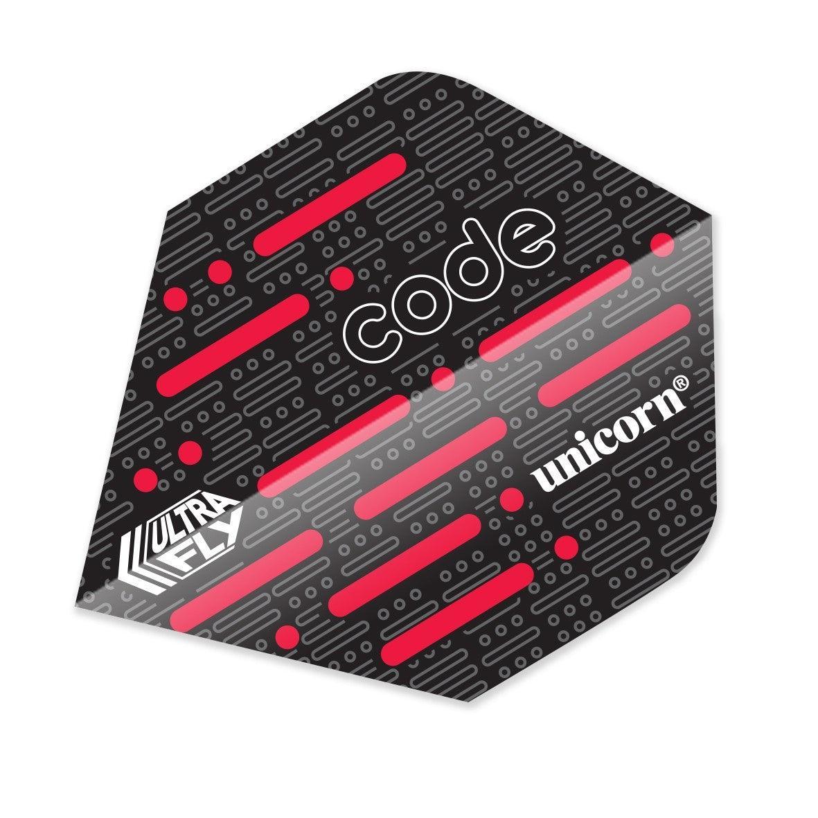 Unicorn - Ultrafly Plus Code Piros - 100 Mikron - Dart Toll - Direct Darts - 1