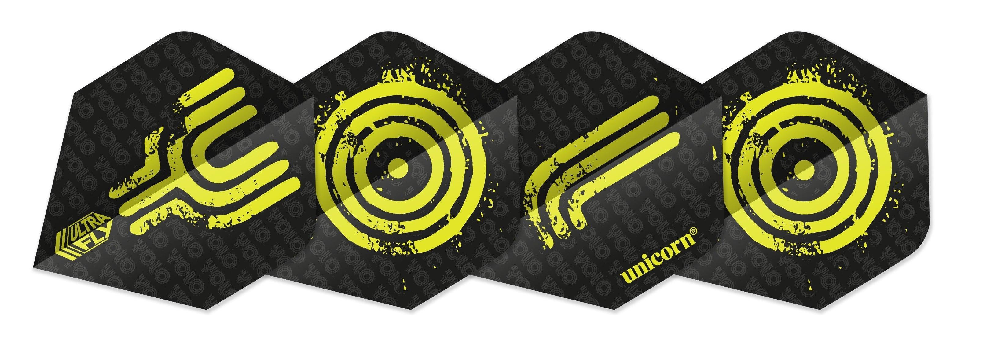 Unicorn - Ultrafly Plus Yolo Sárga - 100 Mikron - Dart Toll - Direct Darts - 1
