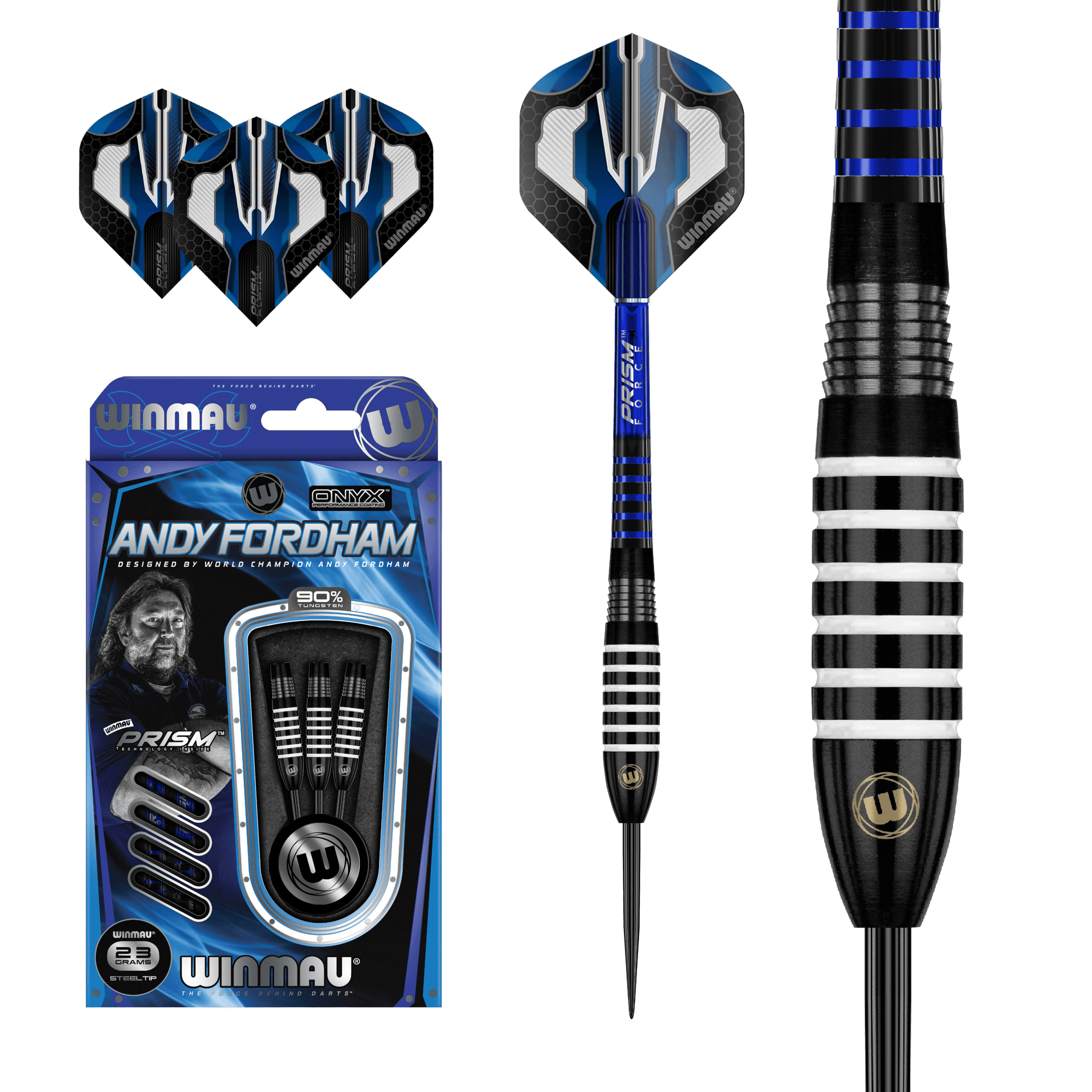 Winmau - Andy Fordham 90% - Steel Darts Szett - Direct Darts - 2