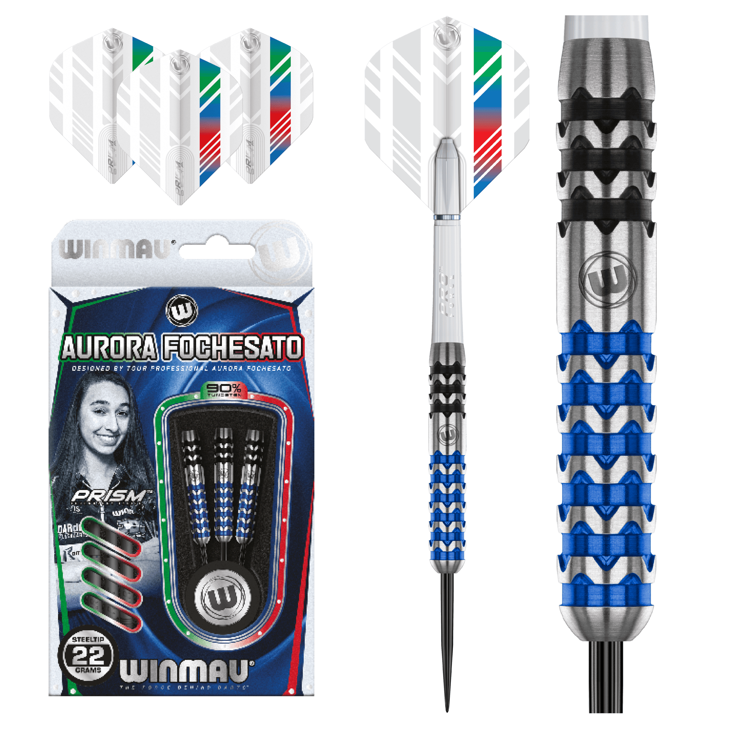 Winmau - Aurora Fochesato 90% - Steel Darts Szett - Direct Darts - 2