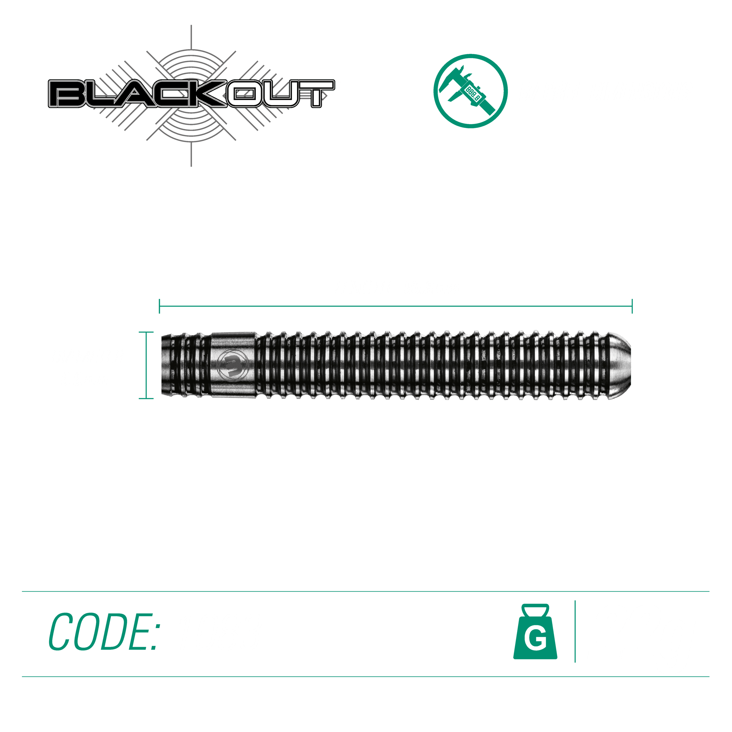 Winmau - Blackout 90% - Steel Darts Szett - Direct Darts - 4