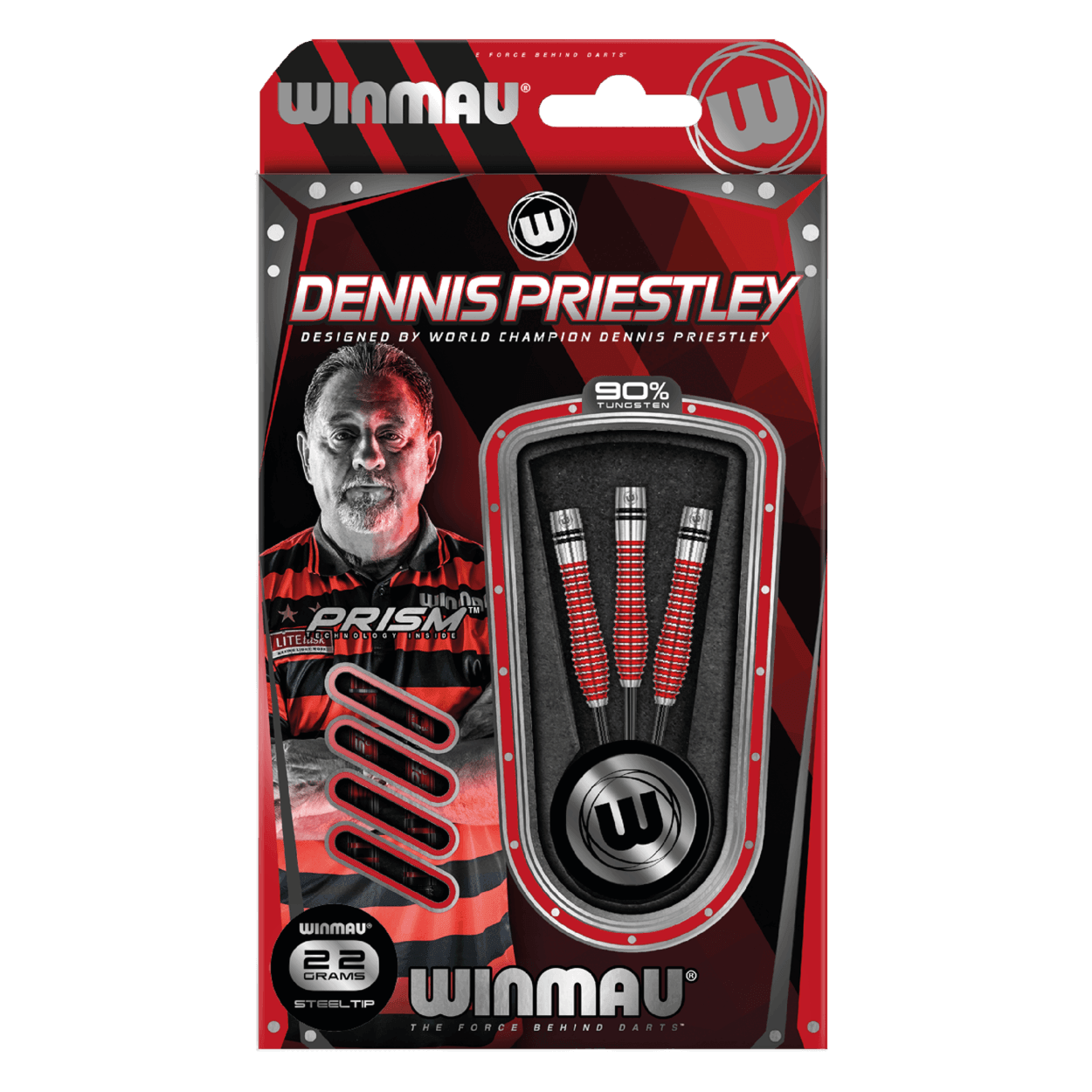 Winmau - Dennis Priestley Special Edition 90% - Steel Darts Szett - Direct Darts - 3