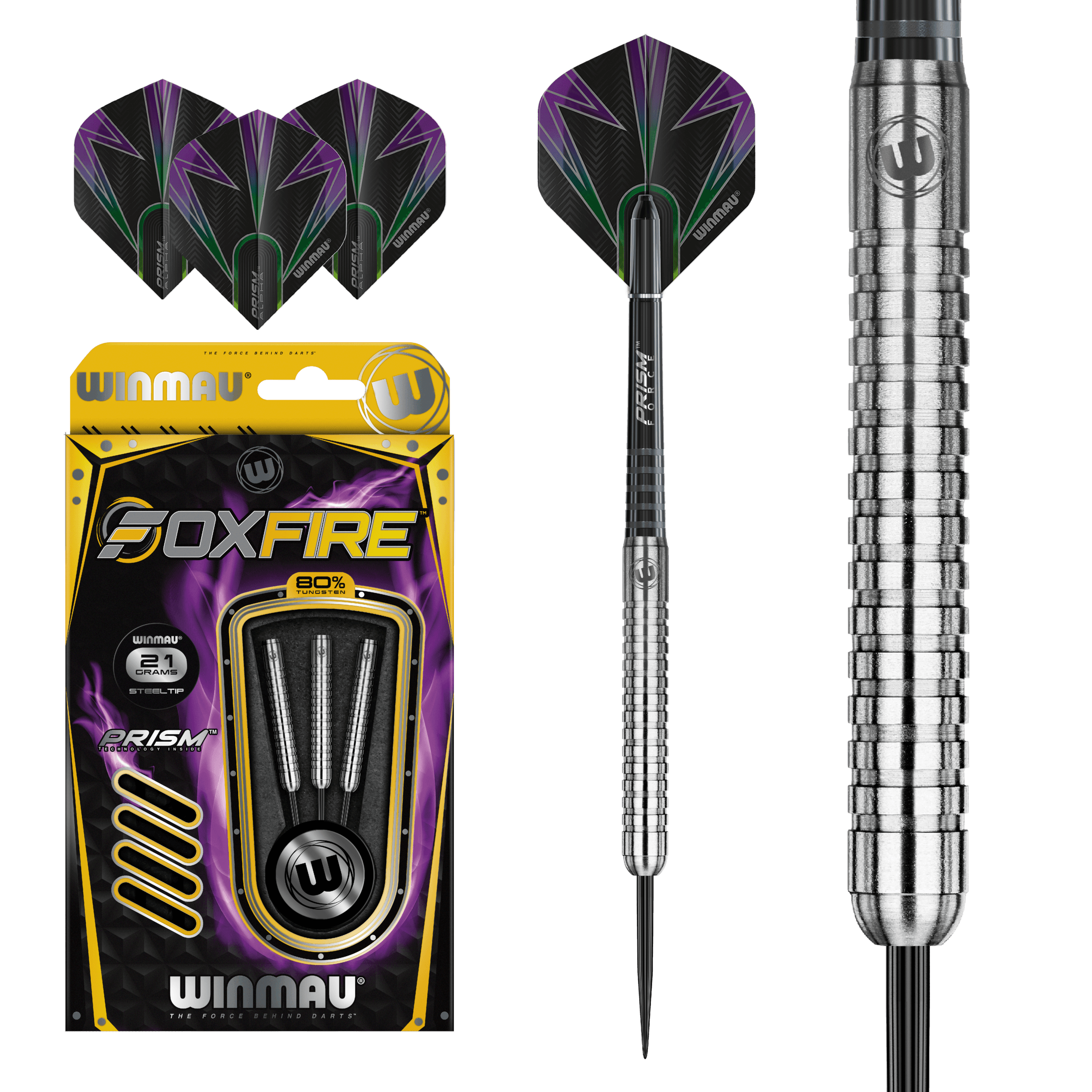 Winmau - Foxfire 80% V1 - Steel Darts Szett - Direct Darts - 2