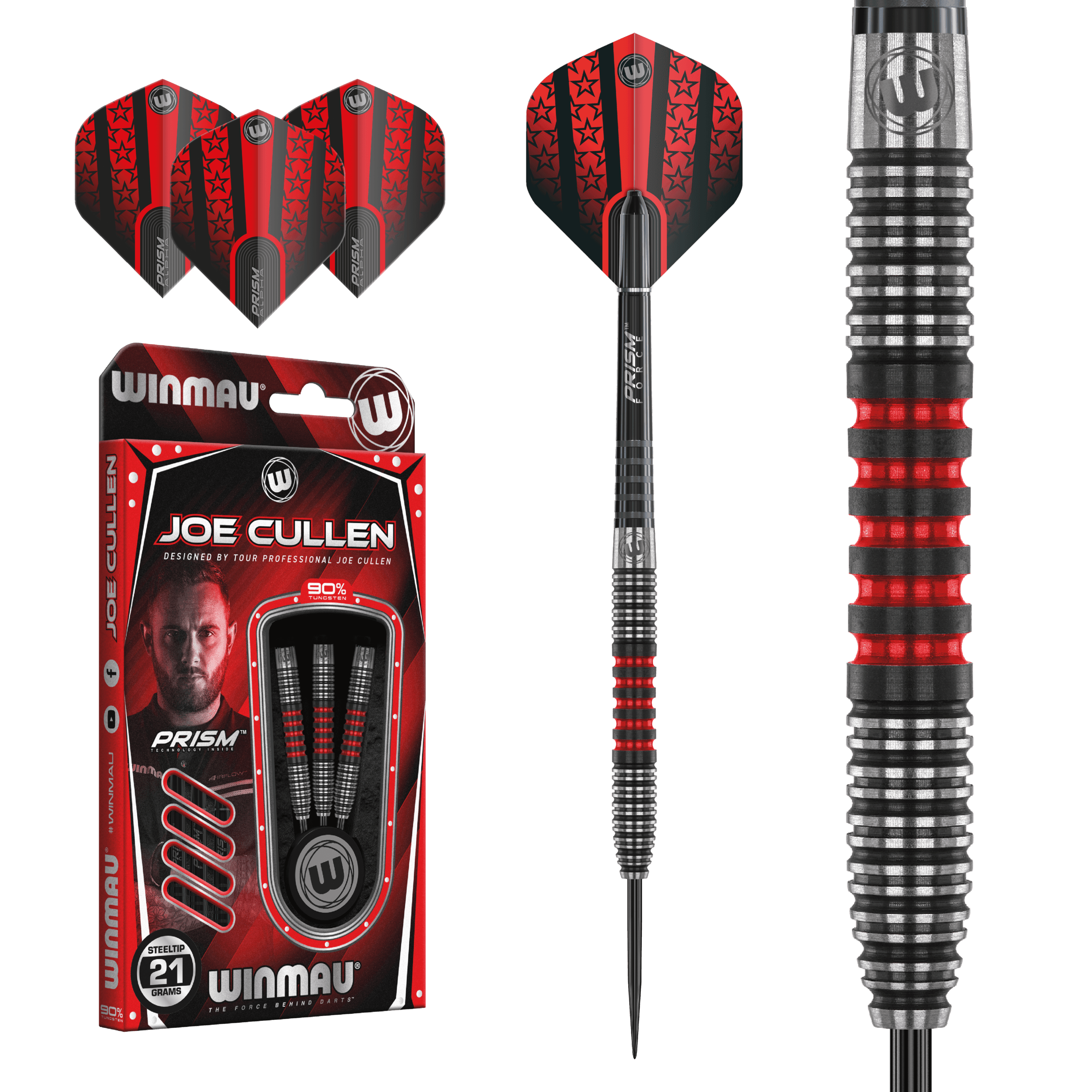 Winmau - Joe Cullen 90% - Steel Darts Szett - Direct Darts - 2