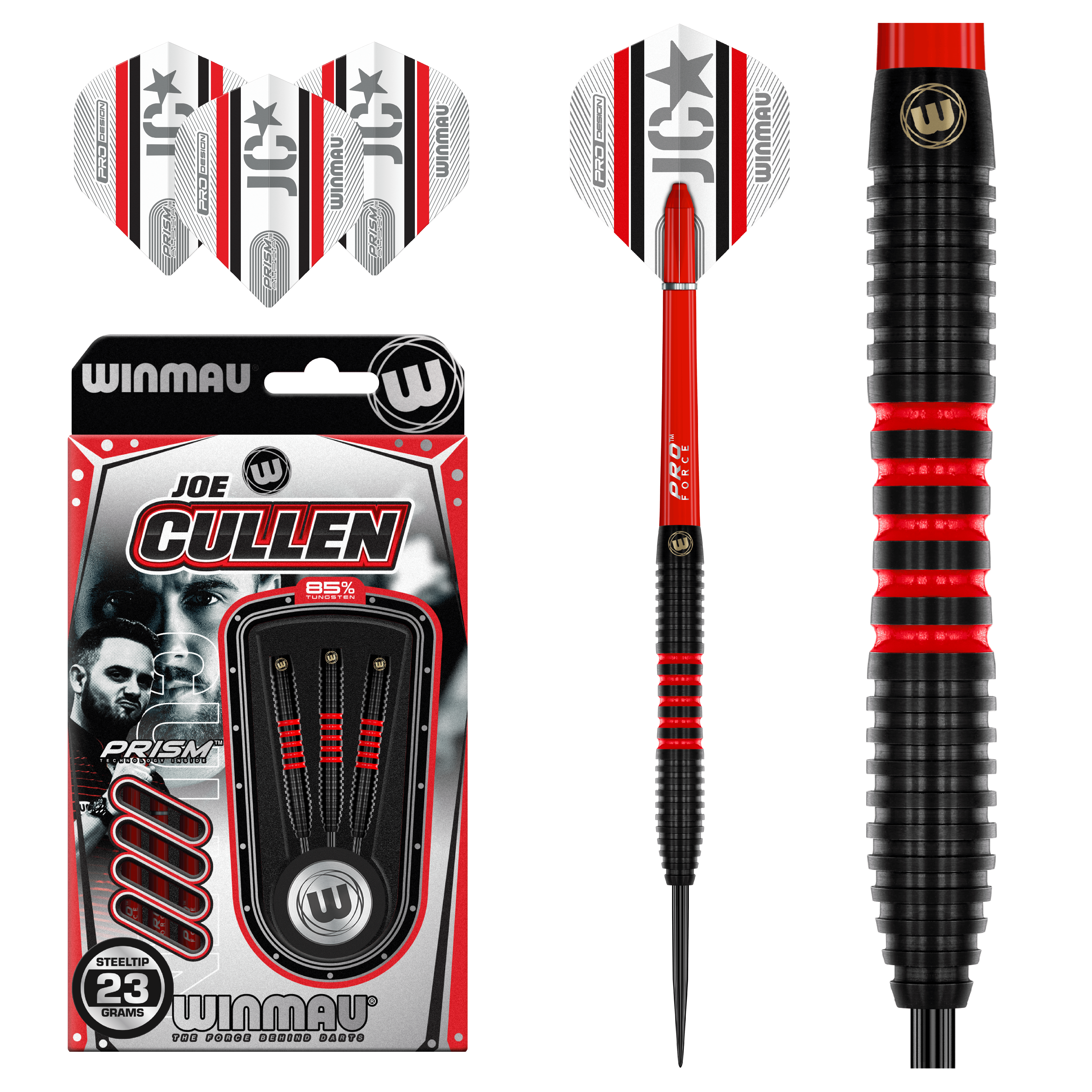 Winmau - Joe Cullen Pro-Series 85% - Steel Darts Szett - Direct Darts - 2