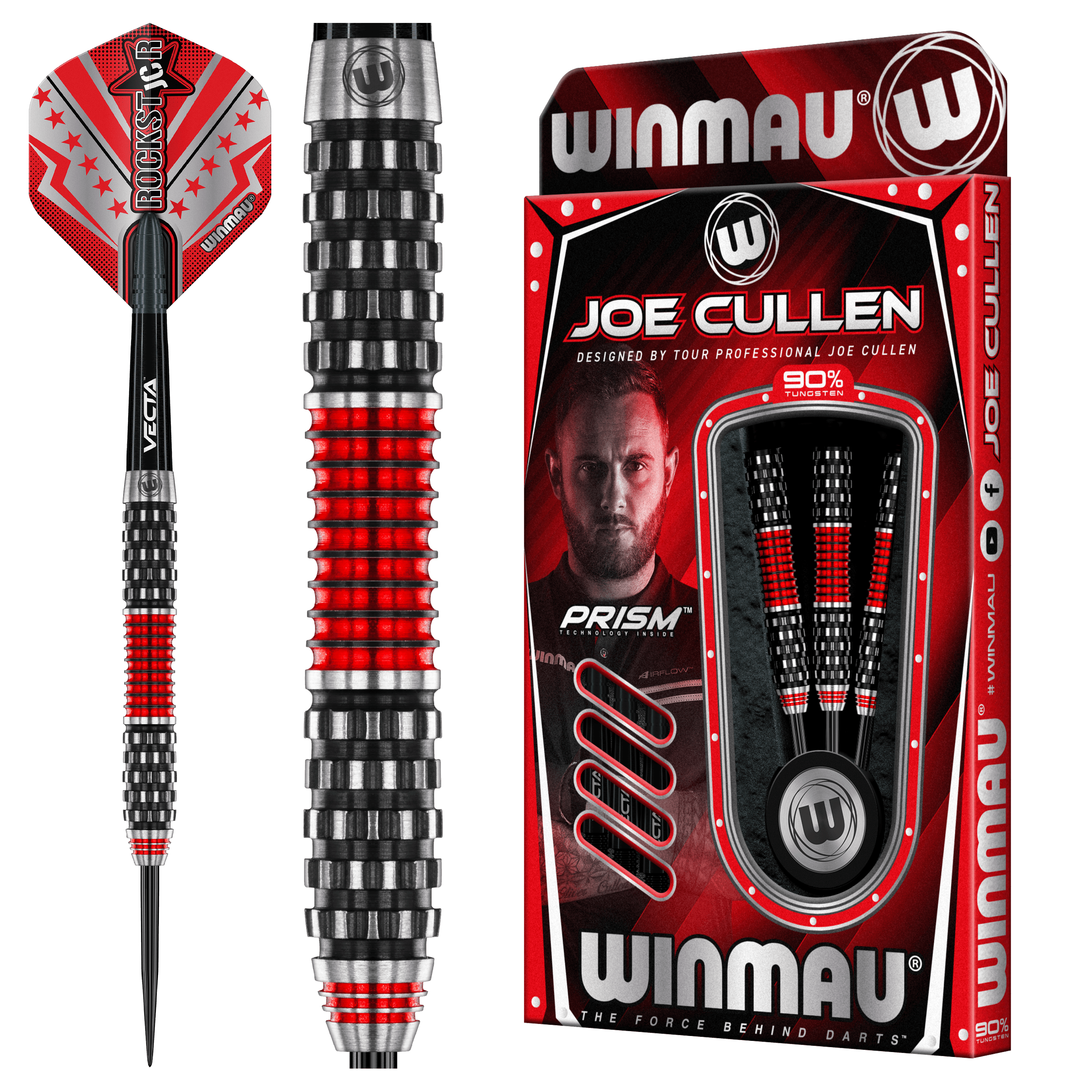 Winmau - Joe Cullen Rockstar Rs 1.0 90% - Steel Darts Szett - Direct Darts - 2