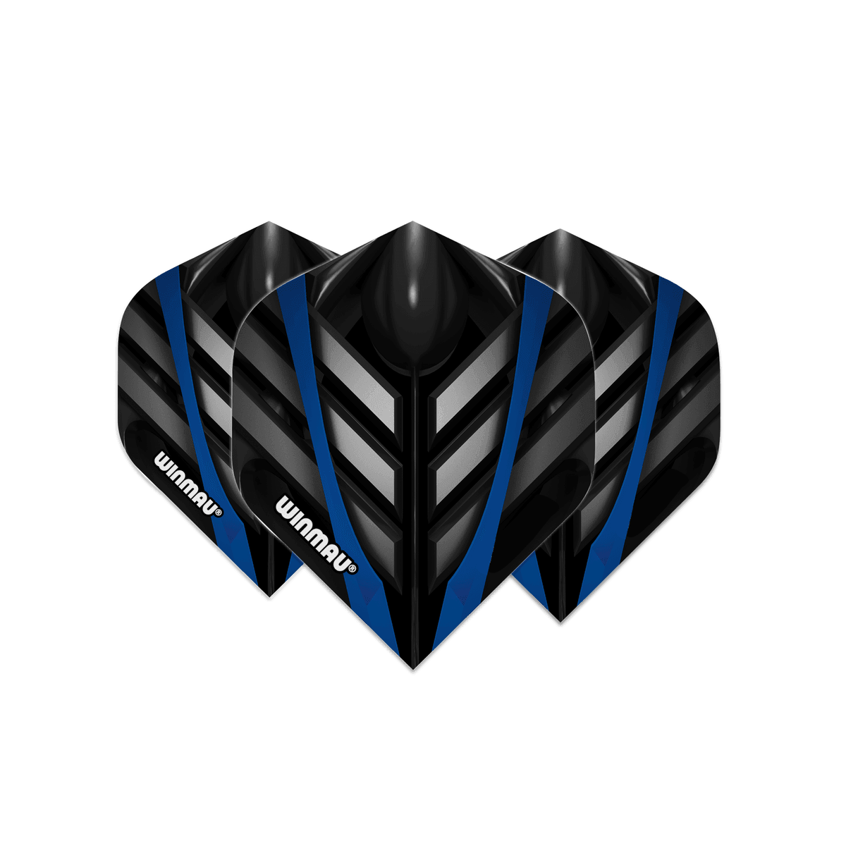 Winmau - Mega Standard Fekete & Szürke& Kék - 75 Mikron - Darts Toll - Direct Darts - 1