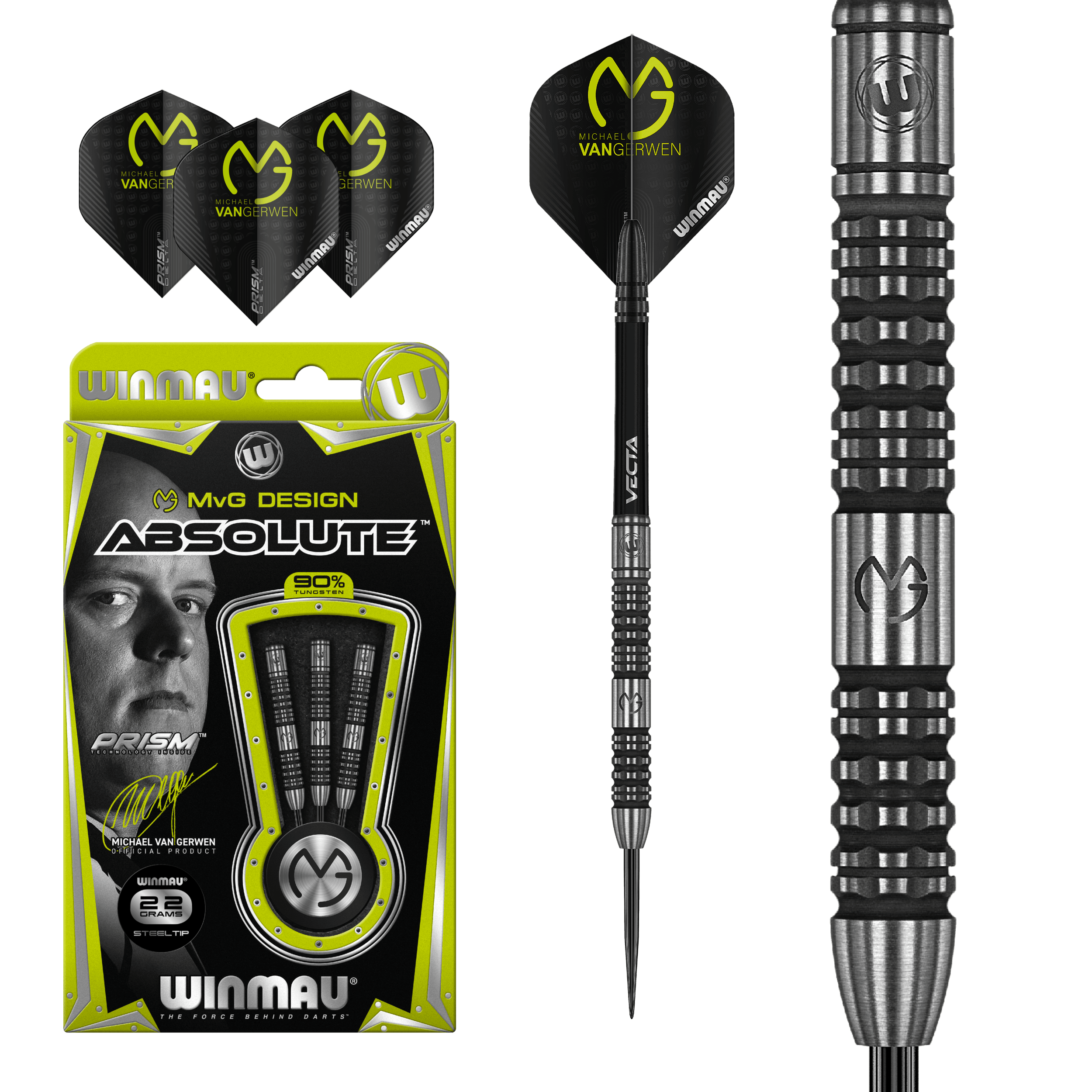 Winmau - Mvg Absolute 90% - Steel Darts Szett - Direct Darts - 2