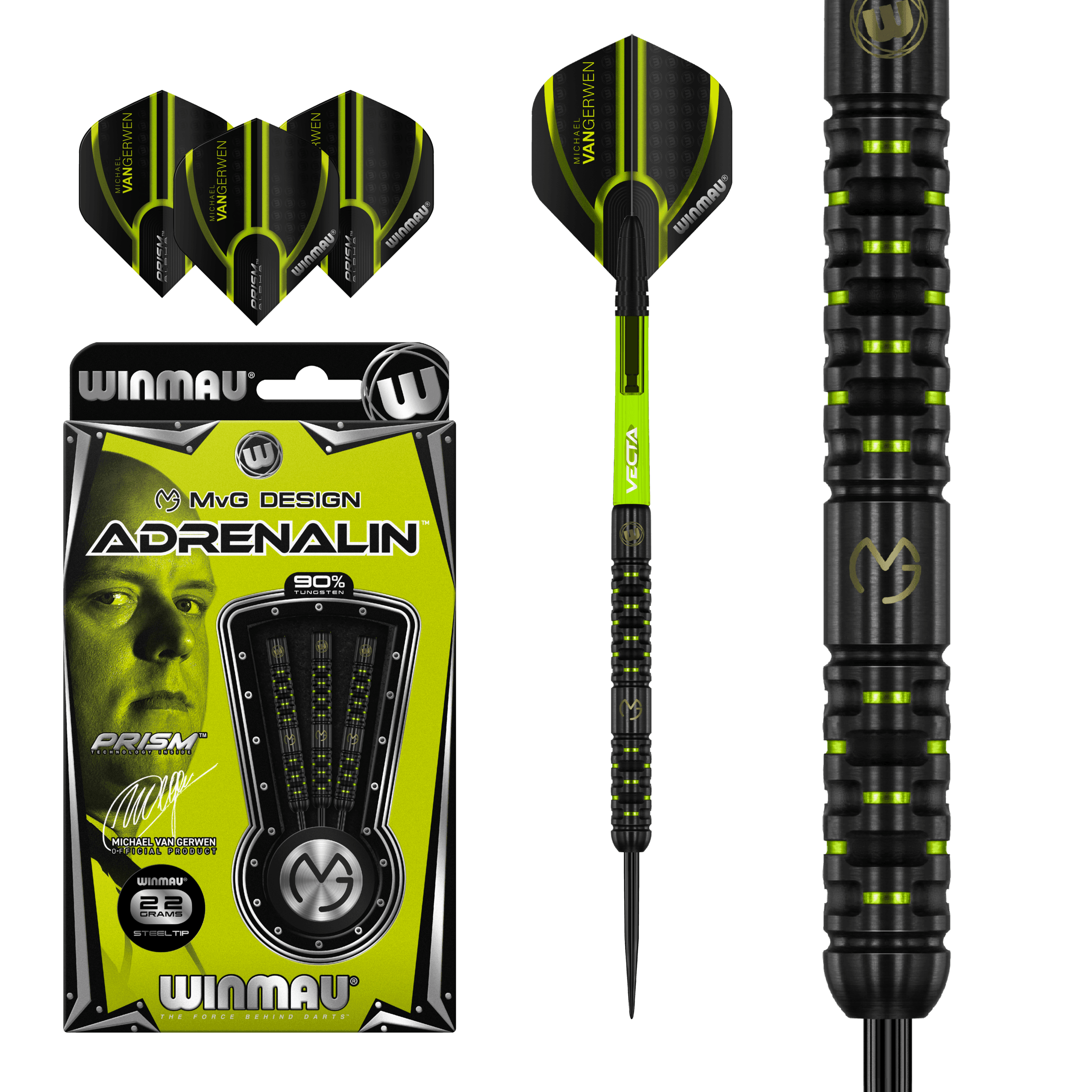 Winmau - Mvg Adrenalin 90% - Steel Darts Szett - Direct Darts - 2