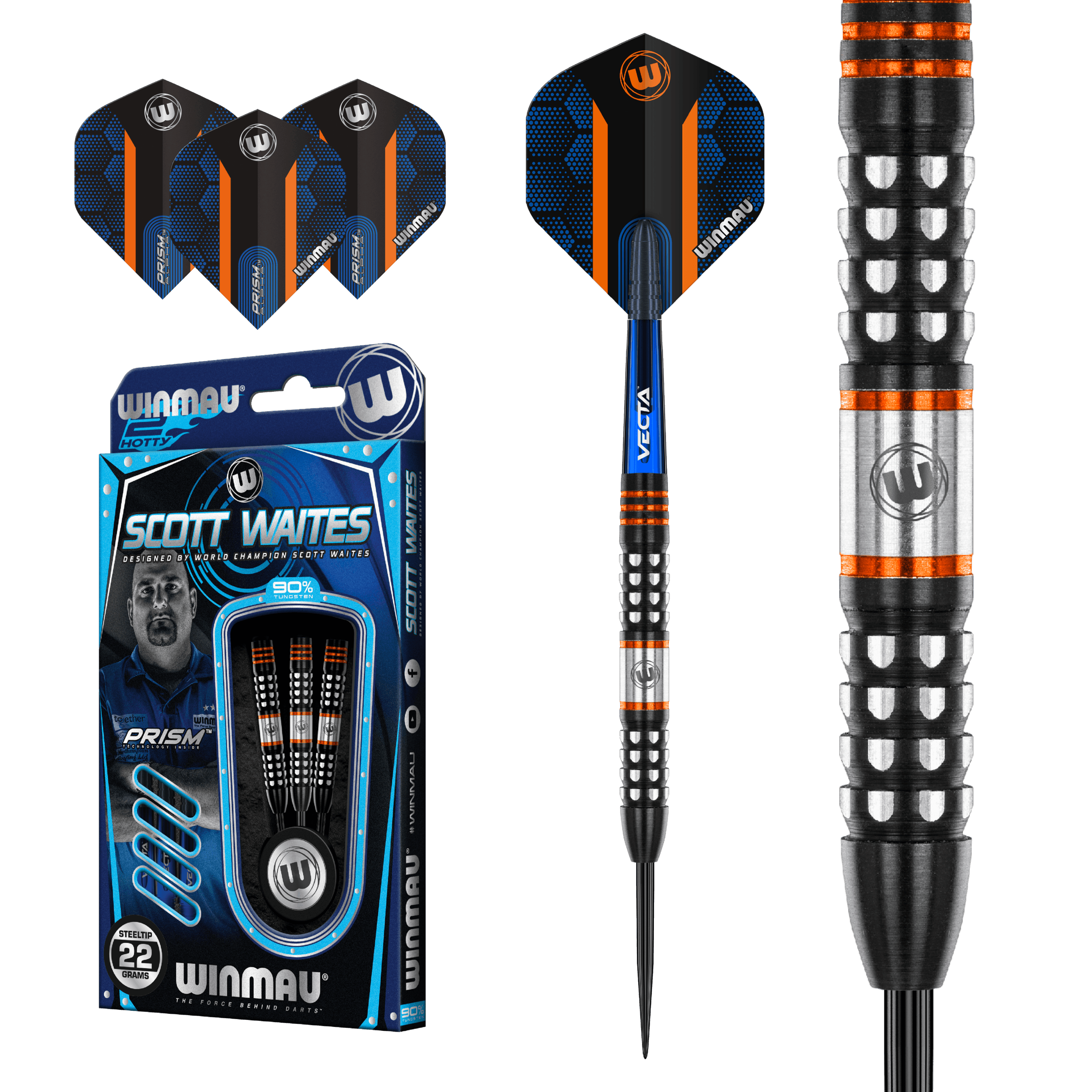 Winmau - Scott Waites 90% - Steel Darts Szett - Direct Darts - 2