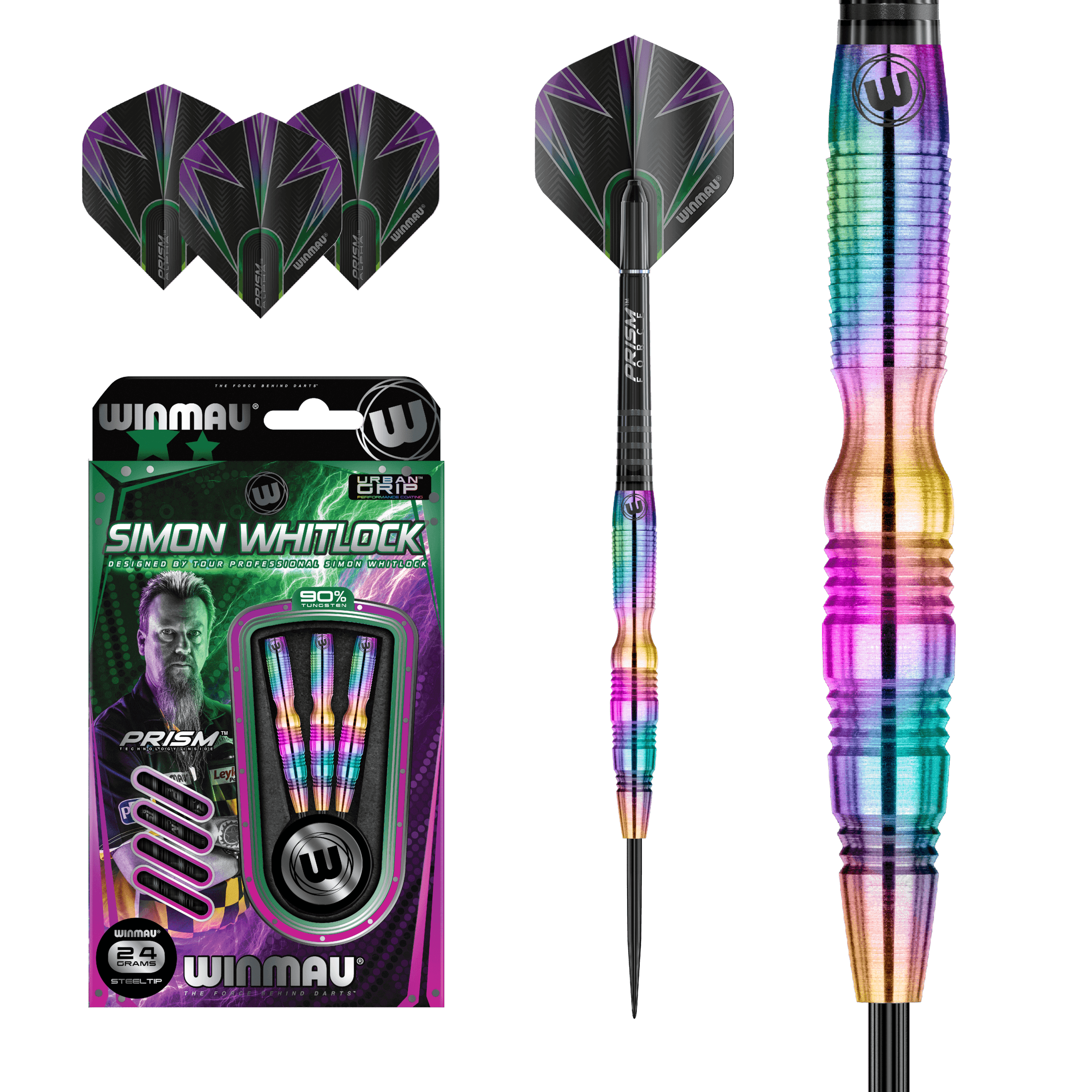 Winmau - Simon Whitlock 90% - Steel Darts Szett - Direct Darts - 2