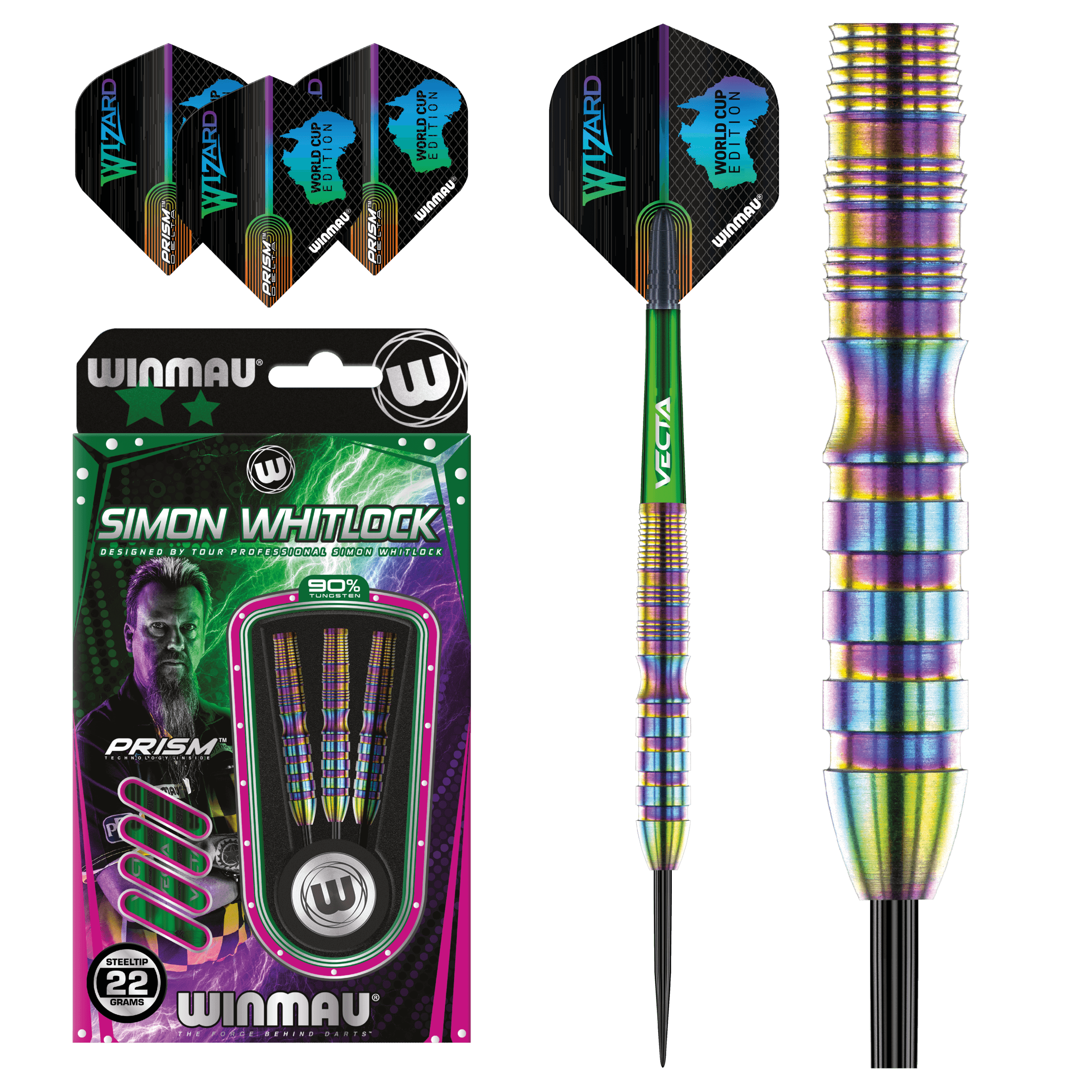 Winmau - Simon Whitlock World Cup Edition 90% - Steel Darts Szett - Direct Darts - 2