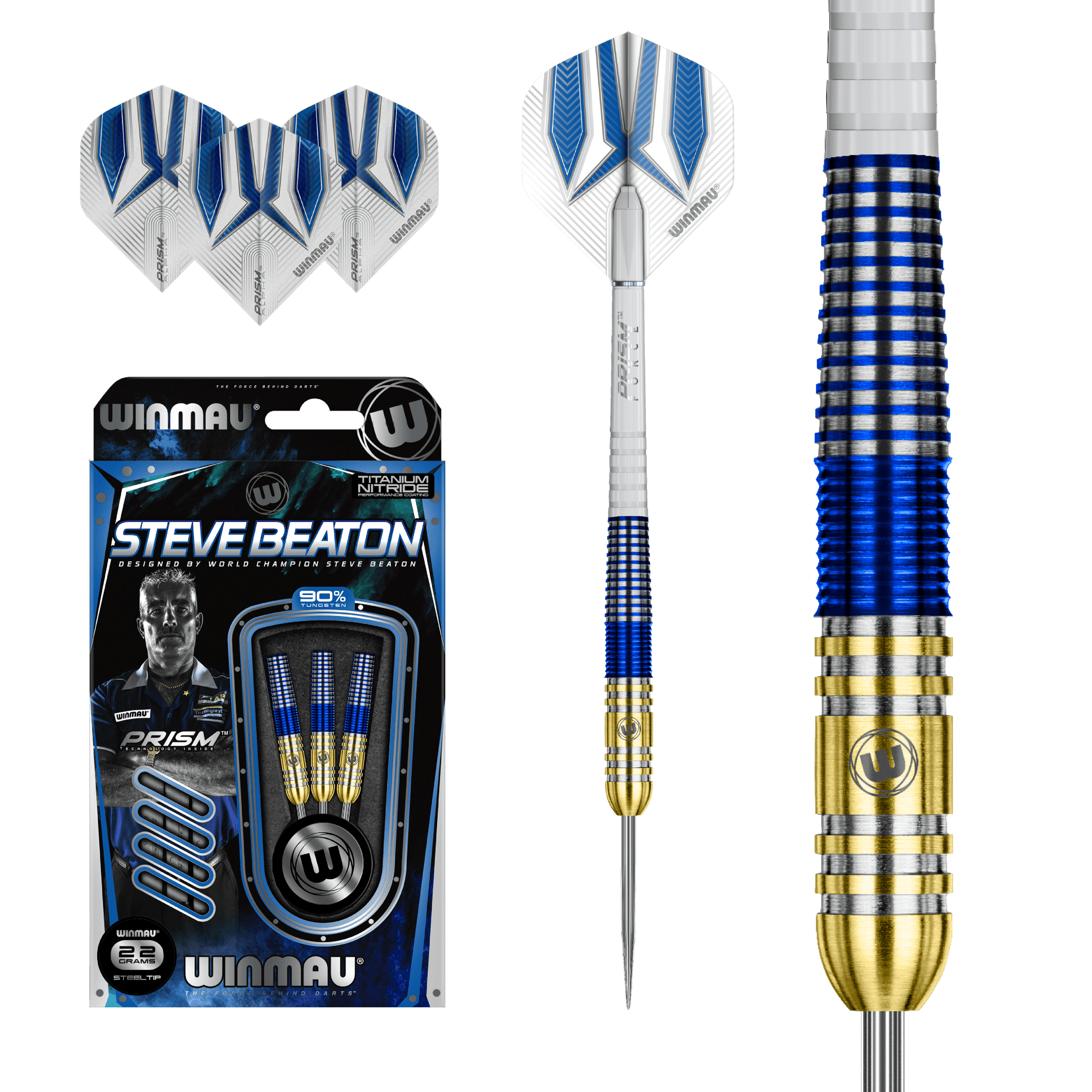 Winmau - Steve Beaton 90% - Steel Darts Szett - Direct Darts - 2