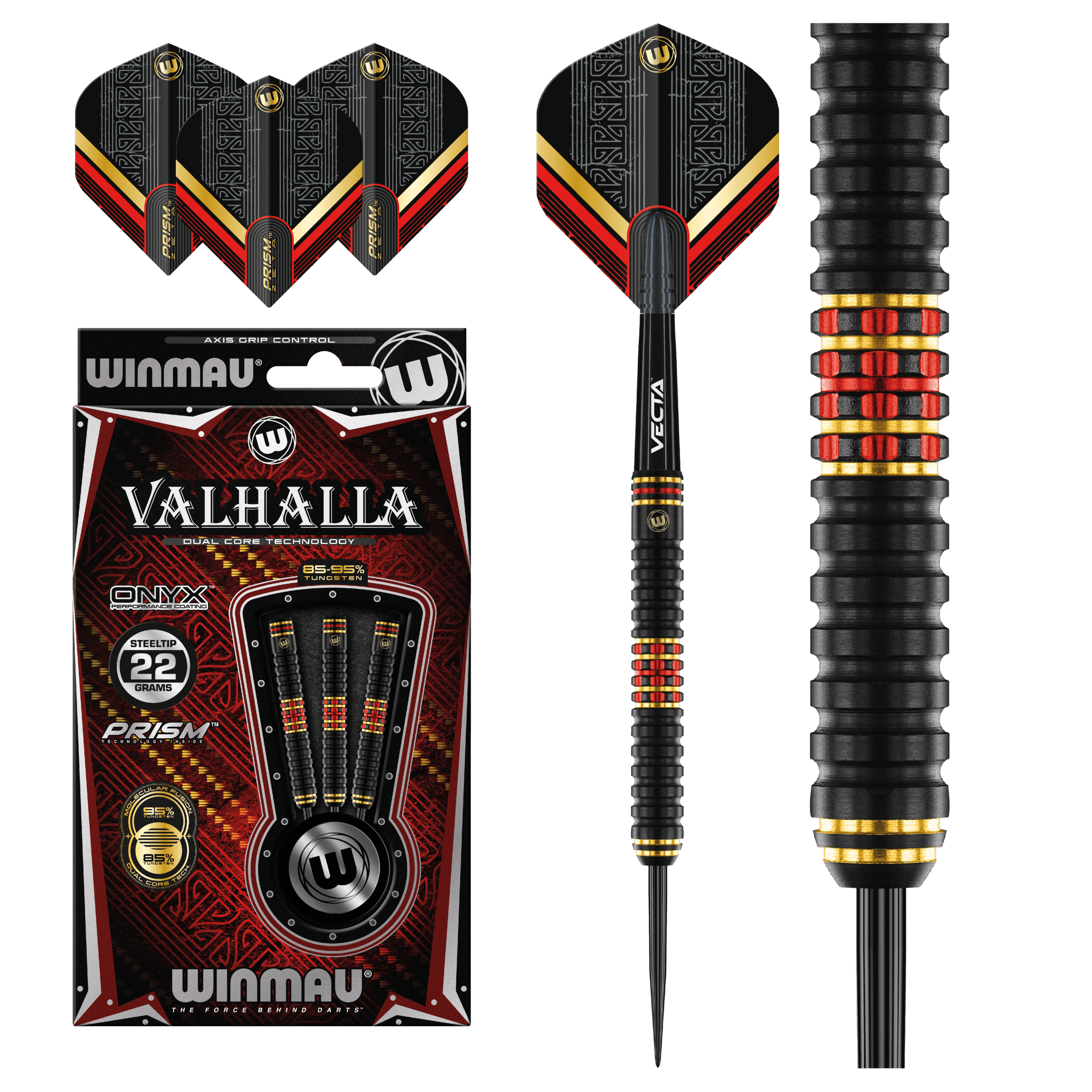 Winmau - Valhalla 95%/85% - Steel Darts Szett - Direct Darts - 2