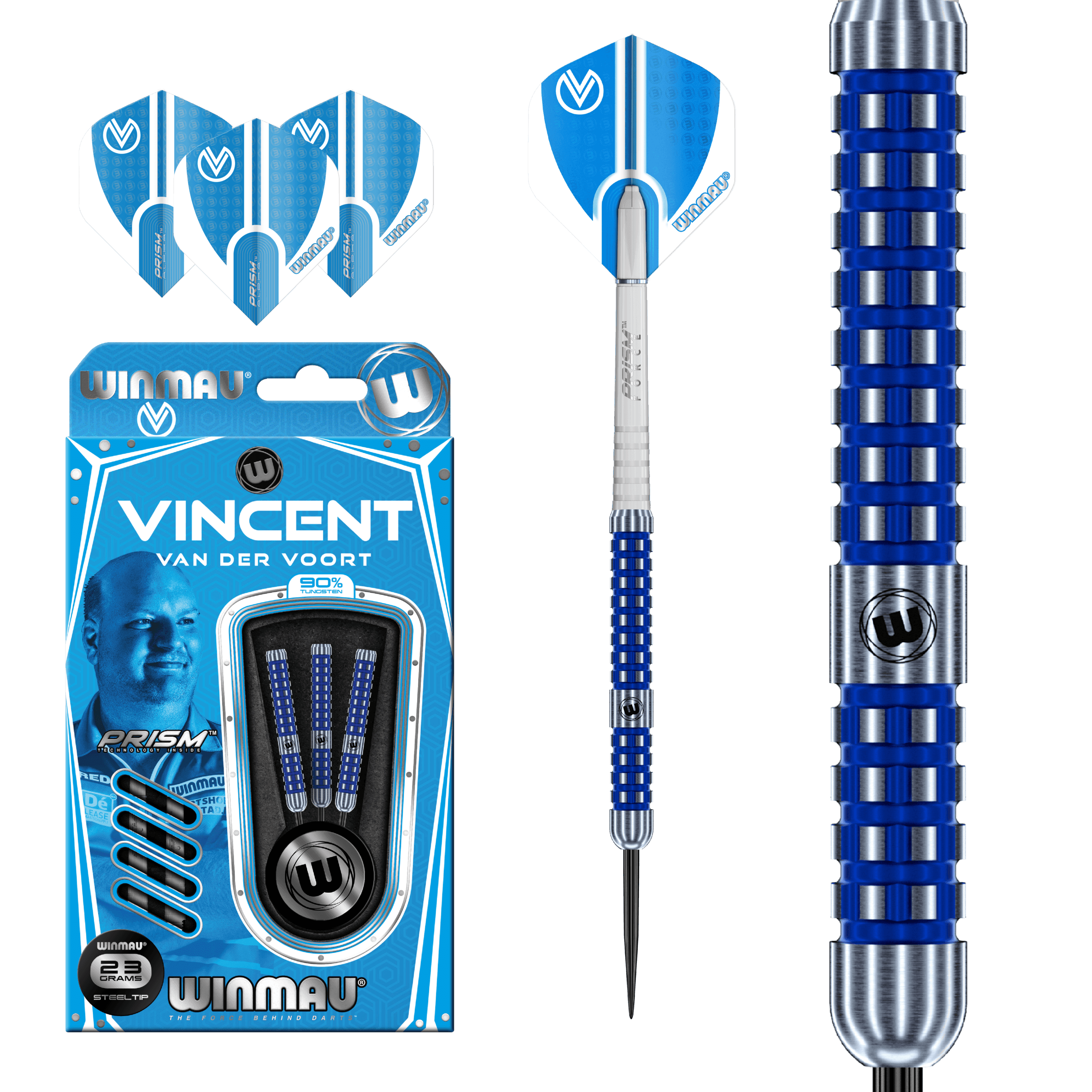 Winmau - Vincent Van Der Voort 90% - Steel Darts Szett - Direct Darts - 2