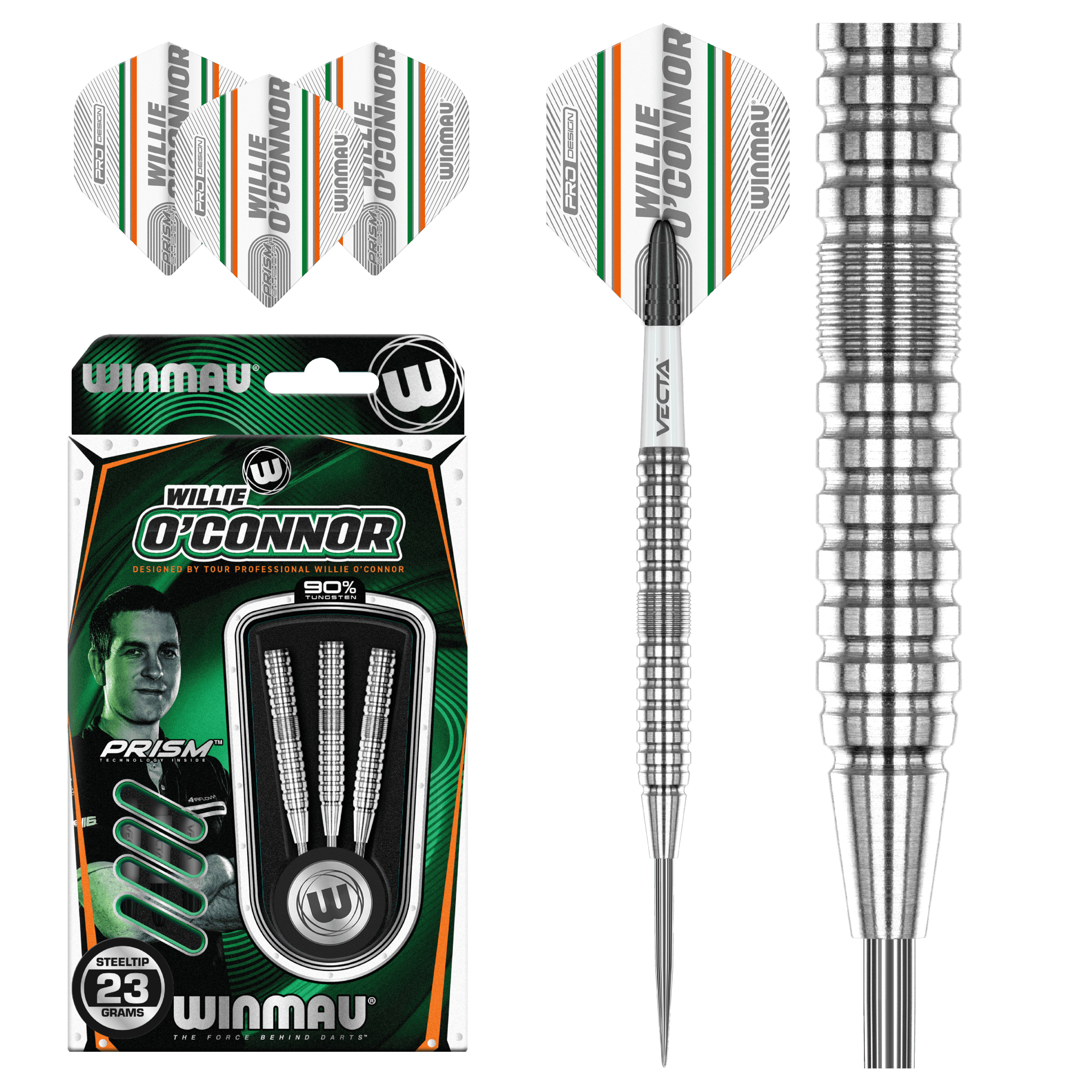 Winmau - Willie O'Connor 90% - Steel Darts Szett - Direct Darts - 2