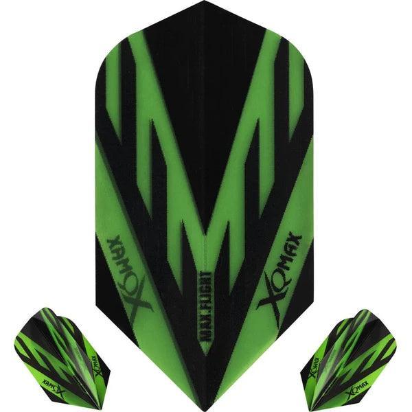 Xqmax - Max Flight - Zöld - Slim - 100 Mikron - Darts Toll - Direct Darts - 1