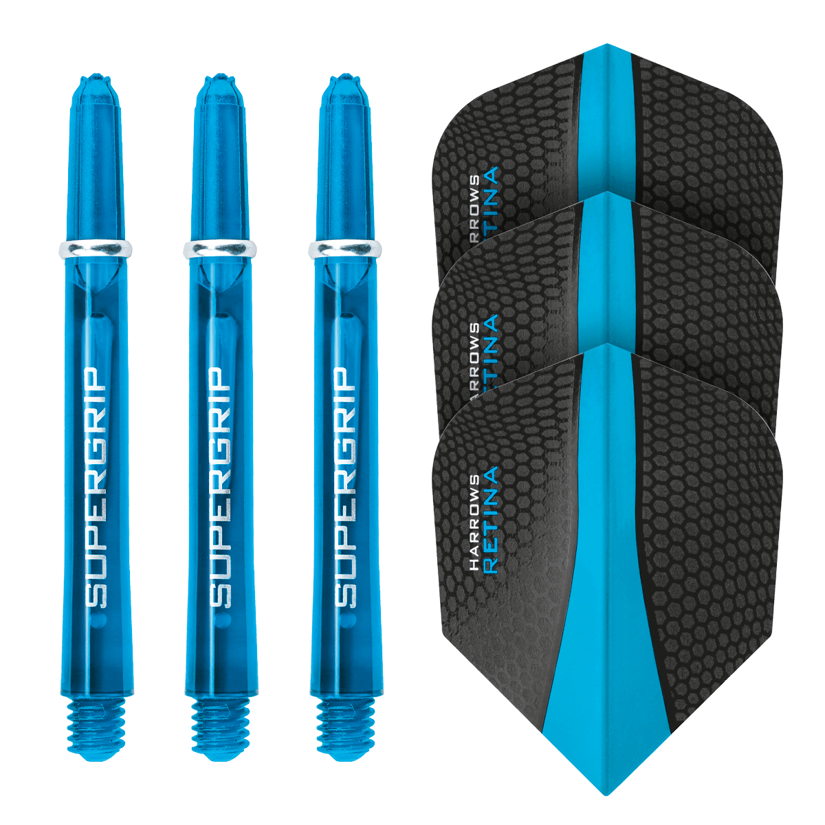 Harrows - Szár/Toll Szett - Aqua - Direct Darts - 1