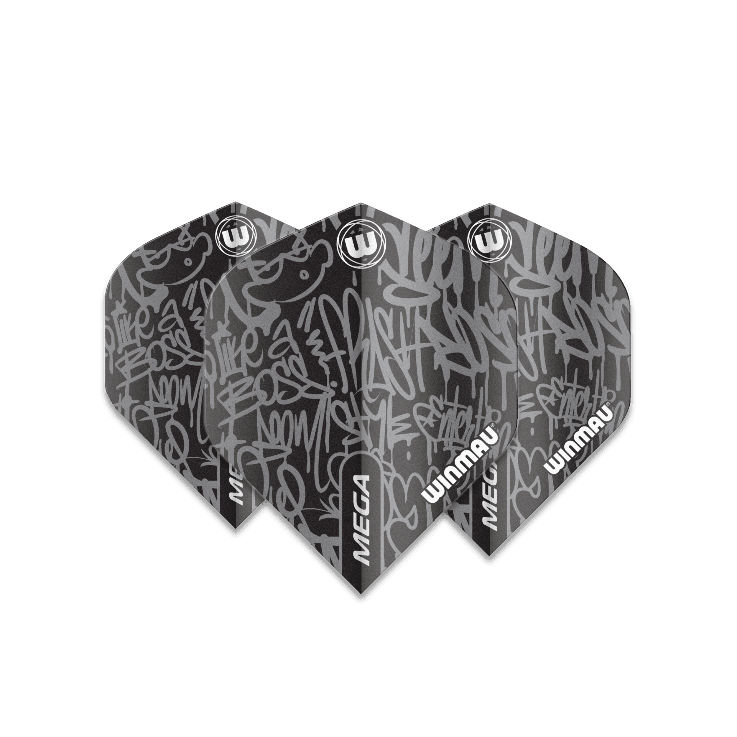 Winmau - Mega Standard Fekete - 75 Micron - Darts Toll - Direct Darts - 1